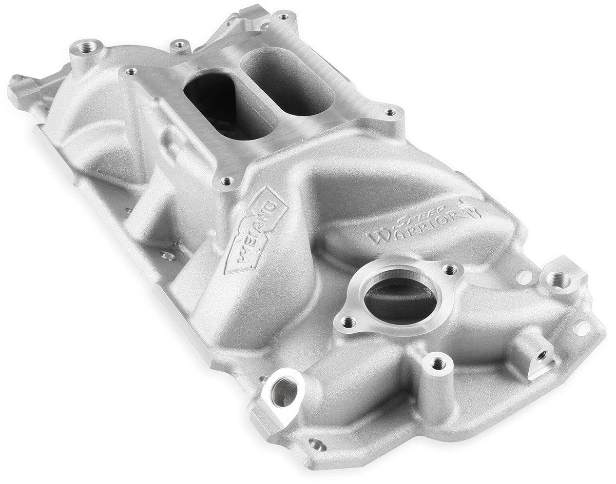 Weiand Non/EGR 262ci-400ci, 1955-1986 Cylinder Heads, Satin Finish Weiand Weiand SB Chev Speed Warrior Intake Manifold WM8150 SR