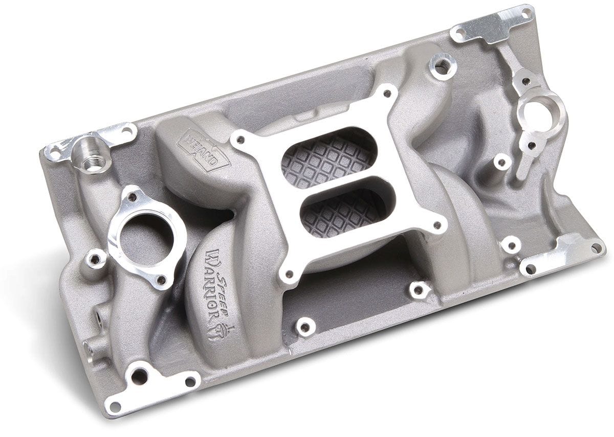 WEIAND Non/EGR 262ci-400ci, with Vortec (L31) Cylinder Heads, Satin Finish Weiand Weiand SB Chev Speed Warrior Intake Manifold WM8502 SR