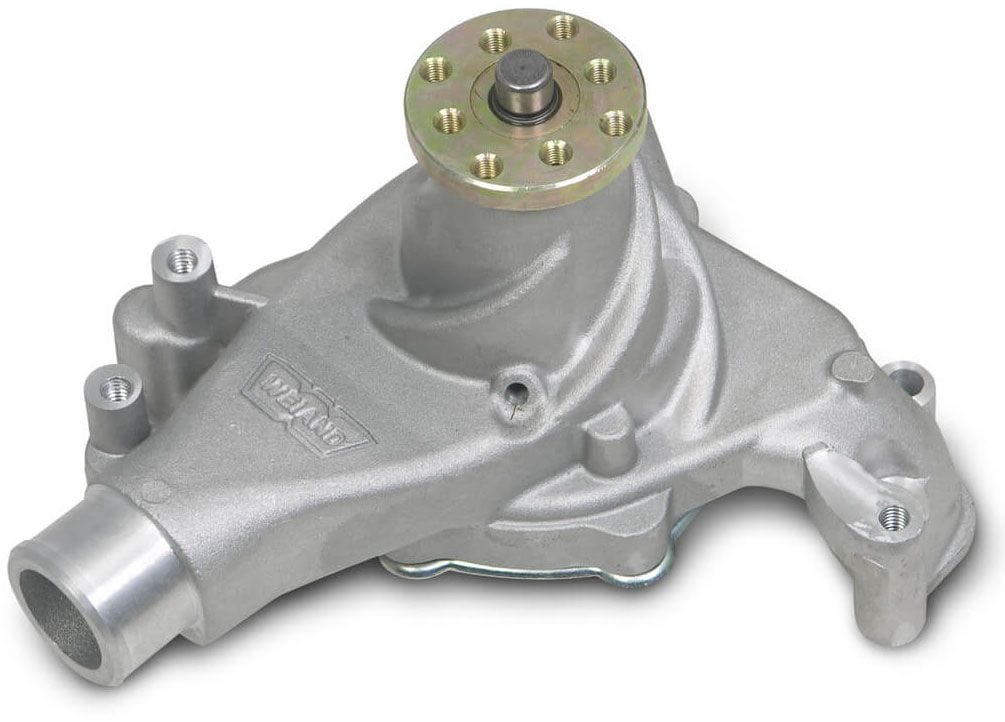 WEIAND With "Twisted Snout" design, Long, Satin Finish Weiand Weiand SB Chev Action +Plus Water Pump WM9240 SR