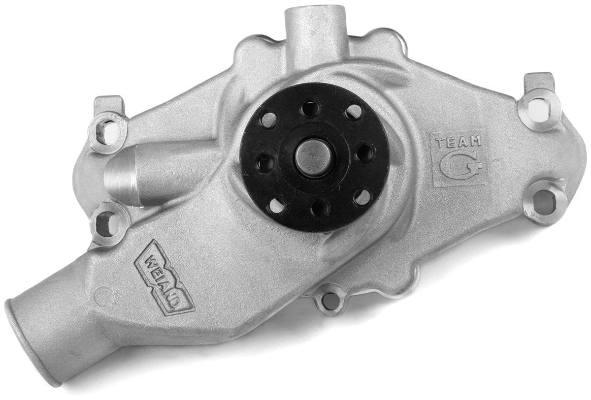 WEIAND With "Twisted Snout" design, Satin Finish Weiand Weiand SB Chev Team G Water Pump WM9222 SR