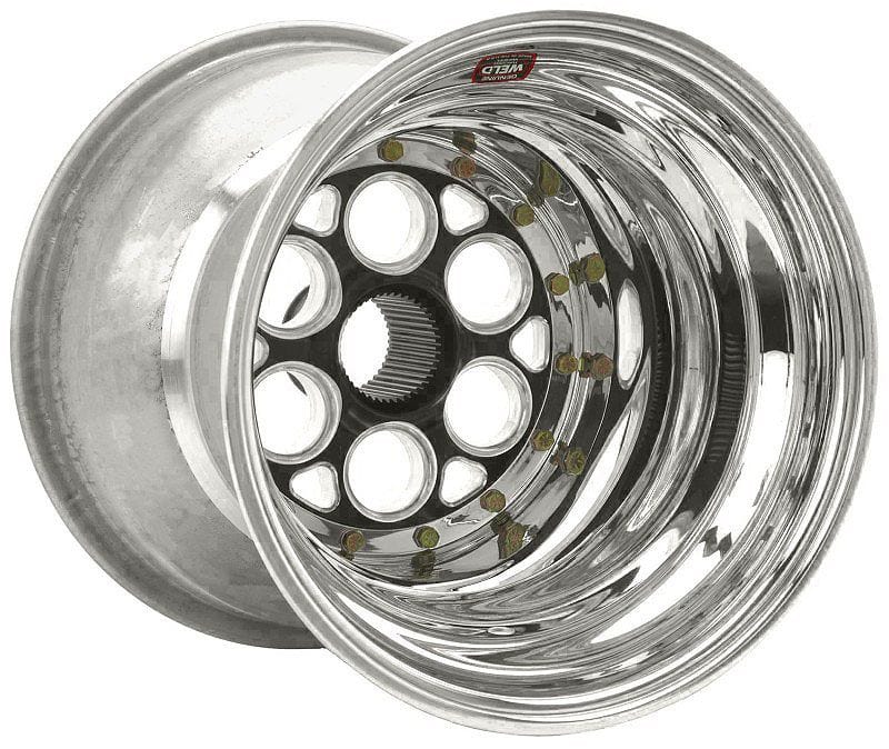 Weld Racing 15" x 17" , 42 Spline, 7" Offset, Outer Bead-Loc With 6-Hole Mud Weld Racing Magnum Sprint Rim - Black Centre WE735B-51757-6 SR