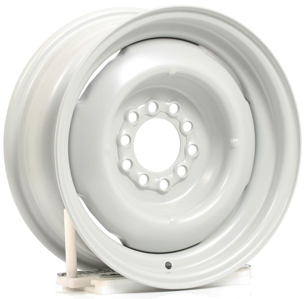 WHEELVINT 4-1/2 & 4-3/4" Bolt Circle With 3-3/4" Back Space Wheel Vintiques Gennie Steel Rim 15 x 6" - Grey Primer Finish WV14-5612334 SR