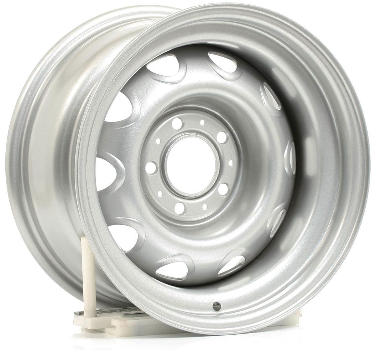 WHEELVINT 5 x 4-1/2", 4-1/2" Back Spece Wheel Vintiques Chrysler Rallye 15" x 8" Silver Powder Coat WV56-5812042 SR
