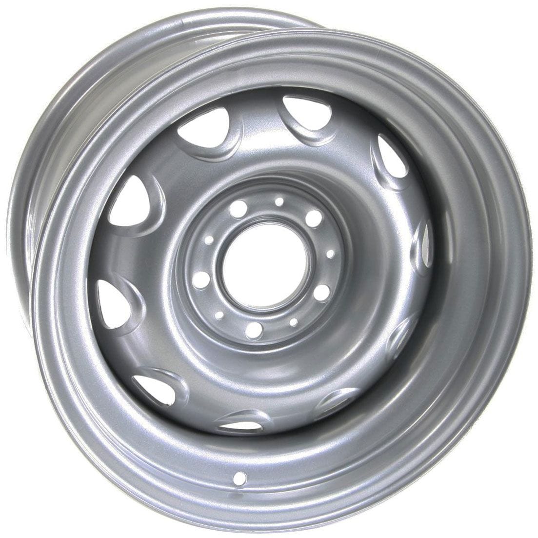 WHEELVINT 5 x 4-1/2", 4-1/4" Back Spece Wheel Vintiques Chrysler Rallye 15" x 7" Silver Powder Coat WV56-5712044 SR