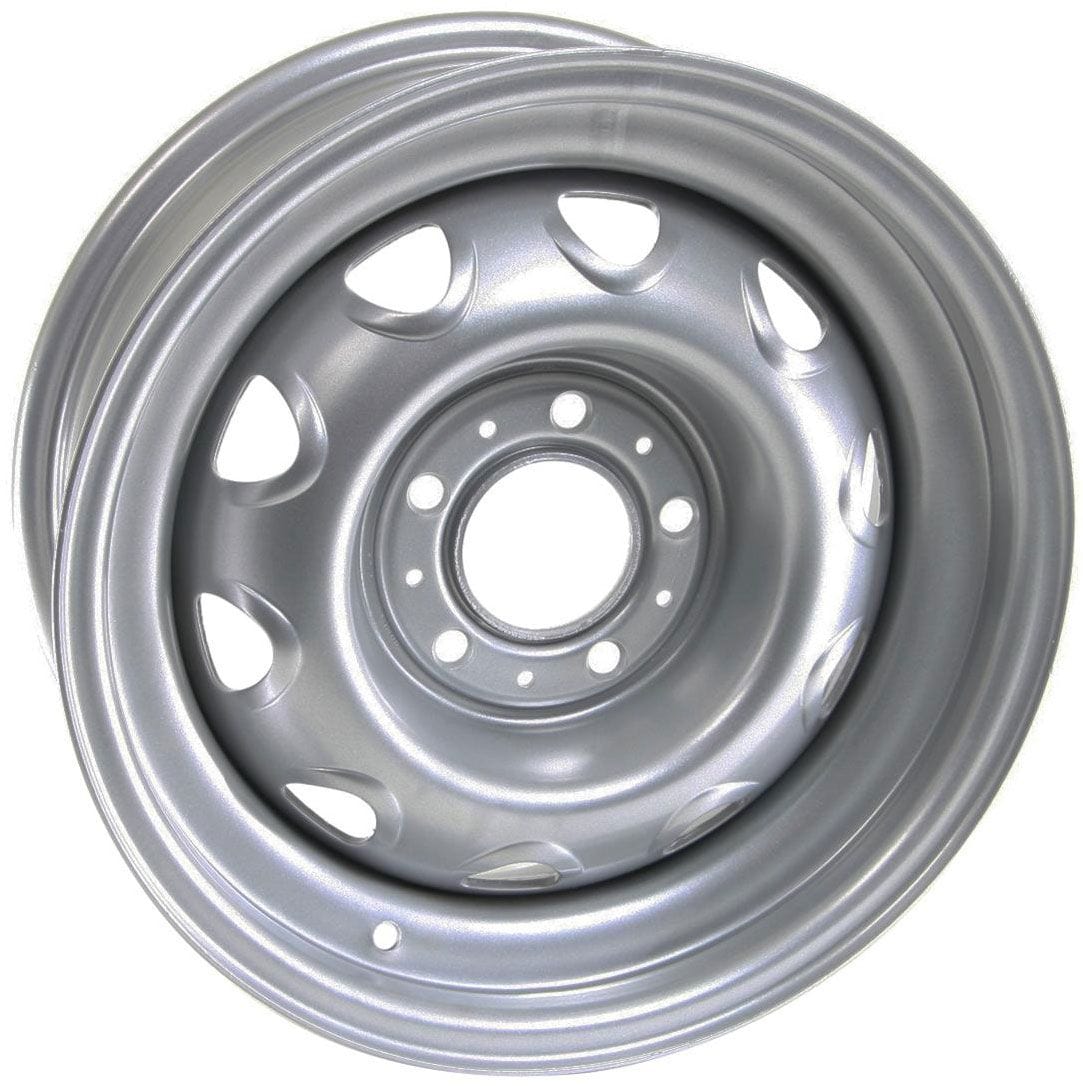WHEELVINT 5 x 4-1/2", 4" Back Spece Wheel Vintiques Chrysler Rallye 15" x 6" Silver Powder Coat WV56-561204 SR