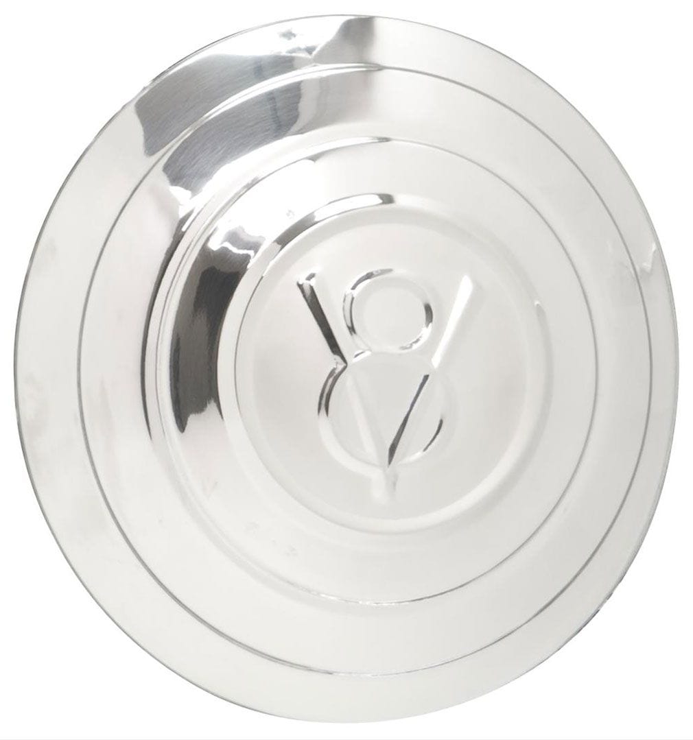 WHEELVINT V8 Logo 1932 Wheel Vintiques Stainless Street Rod Wire Cap WV2000 SR