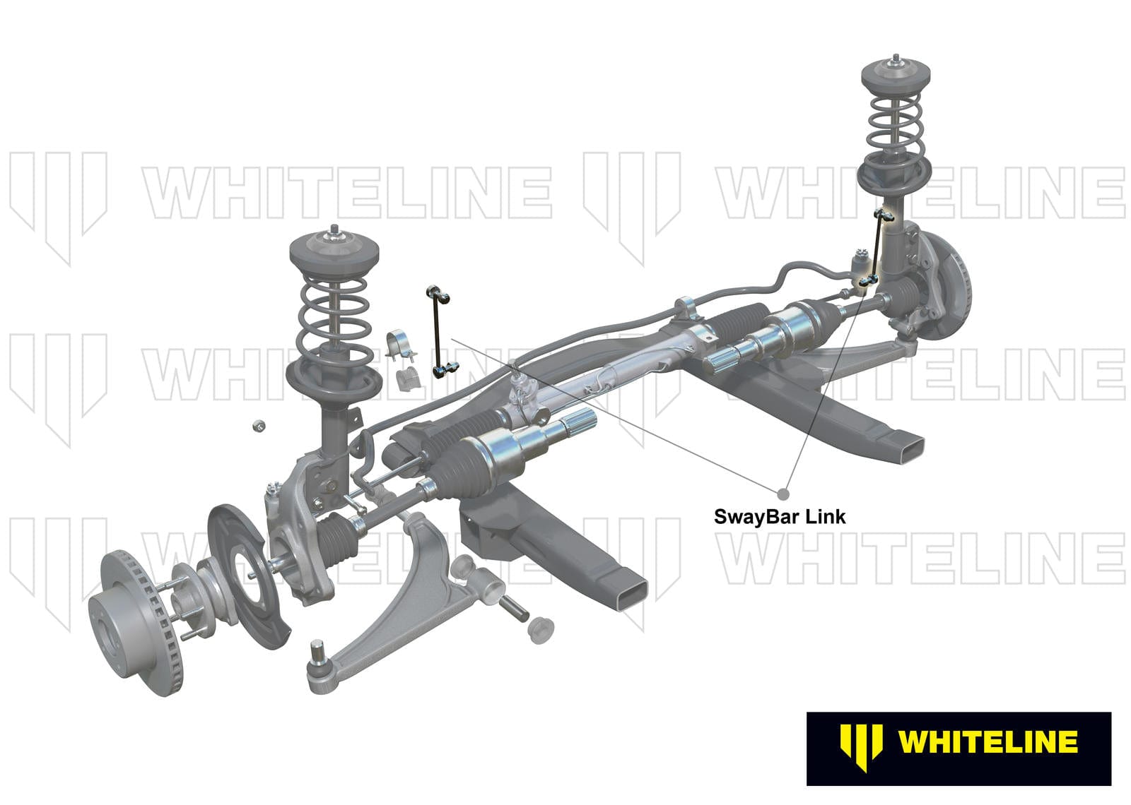 Whiteline 10 x 16 x 26 cm / 125mm - Bolts, Nuts, Washers and Bushings Front Sway Bar Link to Suit Hyundai Excel X3 SR