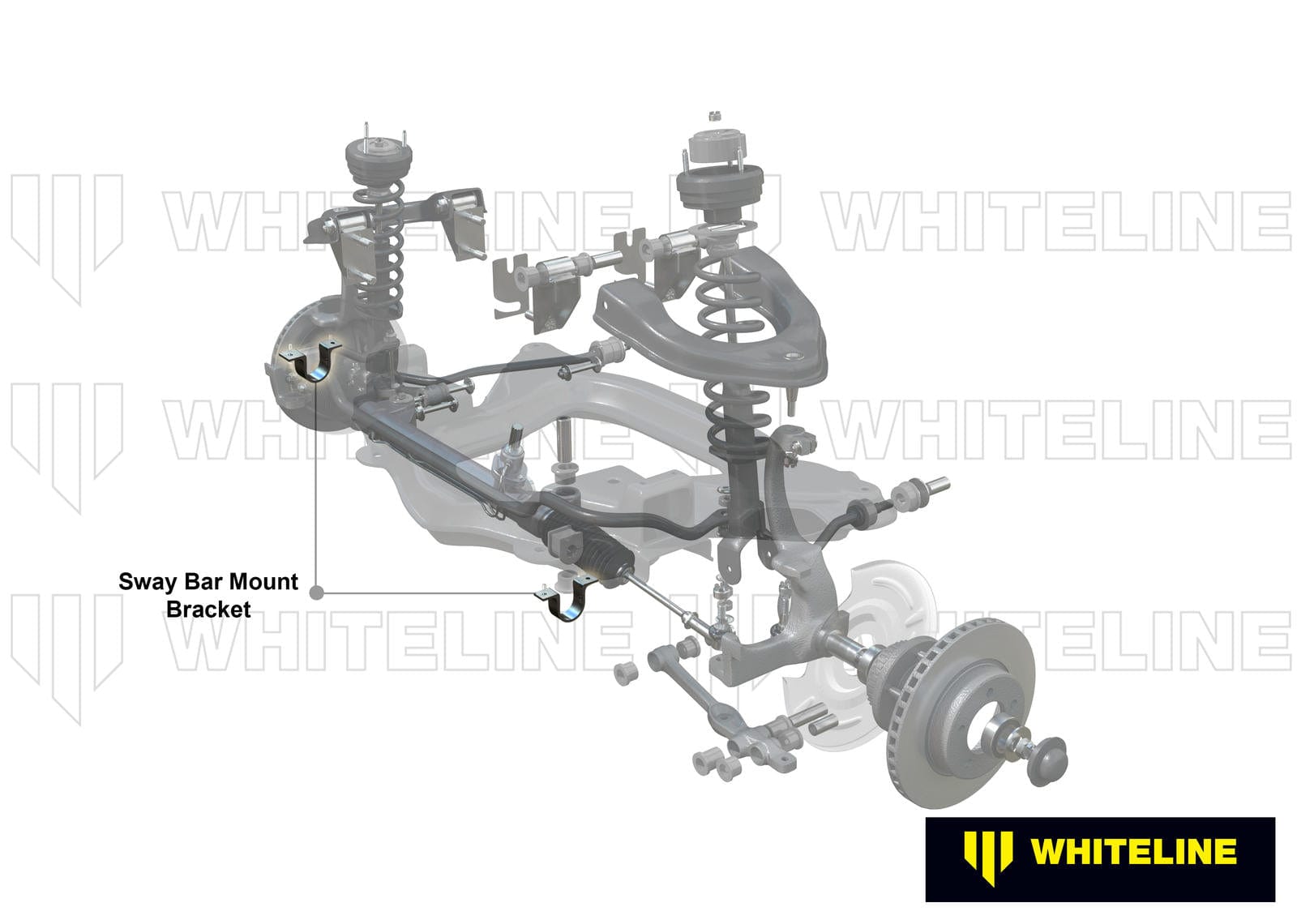 Whiteline 10 x 16 x 26 cm / Converts to standard shape mount bracket - use with universal sway bar mount bushing range. Front Sway Bar Mount - Saddle Kit to Suit Chrysler Valiant SR