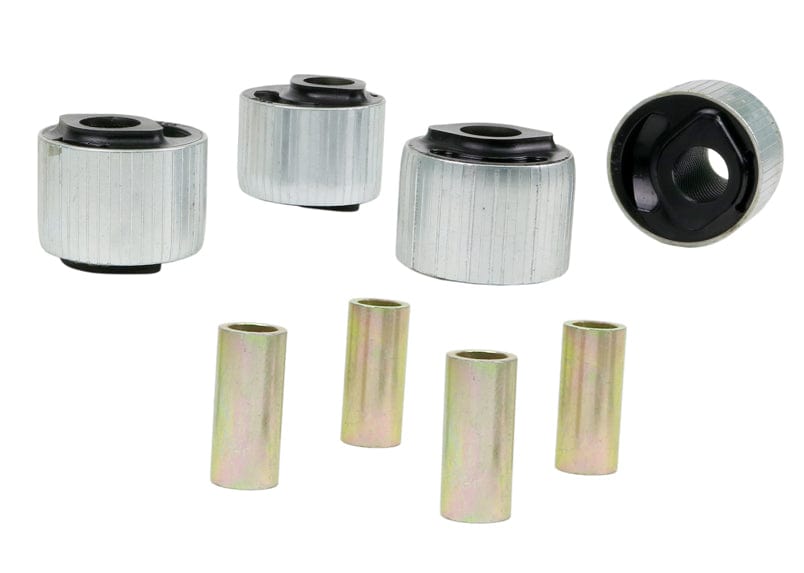 Whiteline 10 x 16 x 26 cm / Performance Alignment - 2.5deg caster correction - heavily voided provides greater articulation Front Leading Arm - To Differential Bushing Kit Offset to Suit Nissan Patrol GQ, GU and Toyota Land Cruiser 80, 105 Series SR
