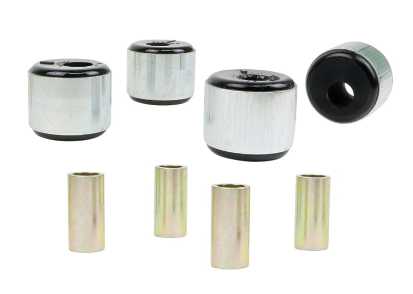 Whiteline 10 x 16 x 26 cm / Performance Alignment - 2.5deg caster correction - non voided design economy option Front Leading Arm - To Differential Bushing Kit Offset to Sut Nissan Patrol GQ, GU and Toyota Land Cruiser 80, 105 Series SR