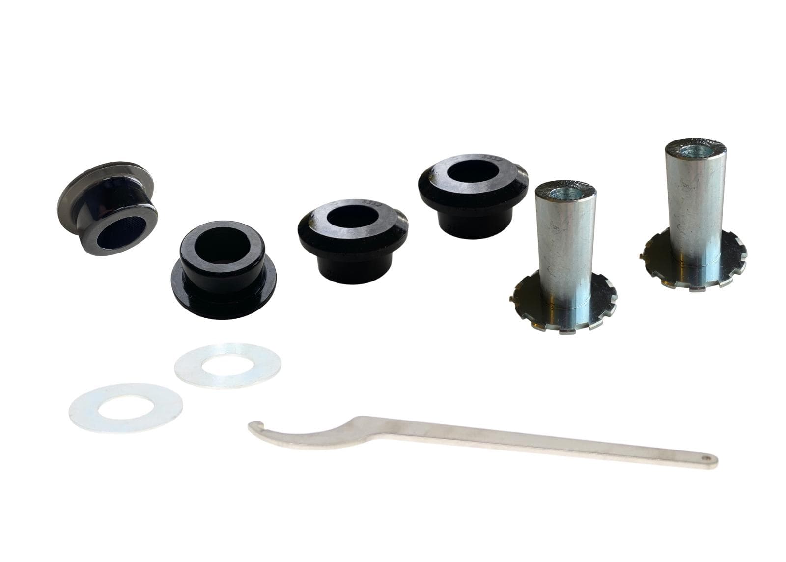 Whiteline 10 x 16 x 26 cm / Performance Alignment - adds +/- 0.5deg camber and caster Front Control Arm Lower - Inner Front Bushing Double Offset Kit to Suit Audi, Seat, Skoda and Volkswagen MQB Fwd/Awd SR