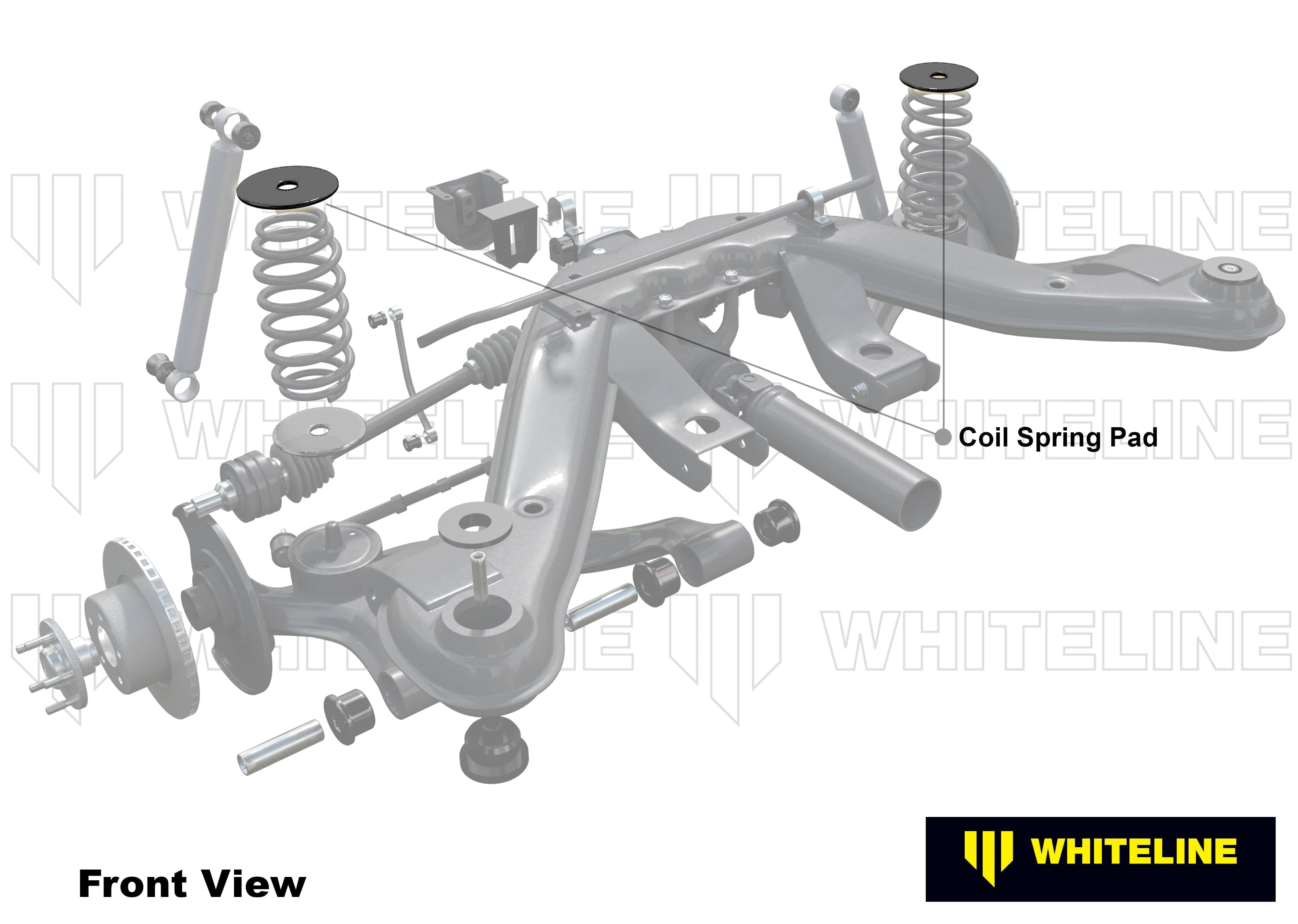 Whiteline 10 x 16 x 26 cm Rear Bump Stop - Upper Bushing Kit to Suit Holden Commodore VT-VZ and HSV SR