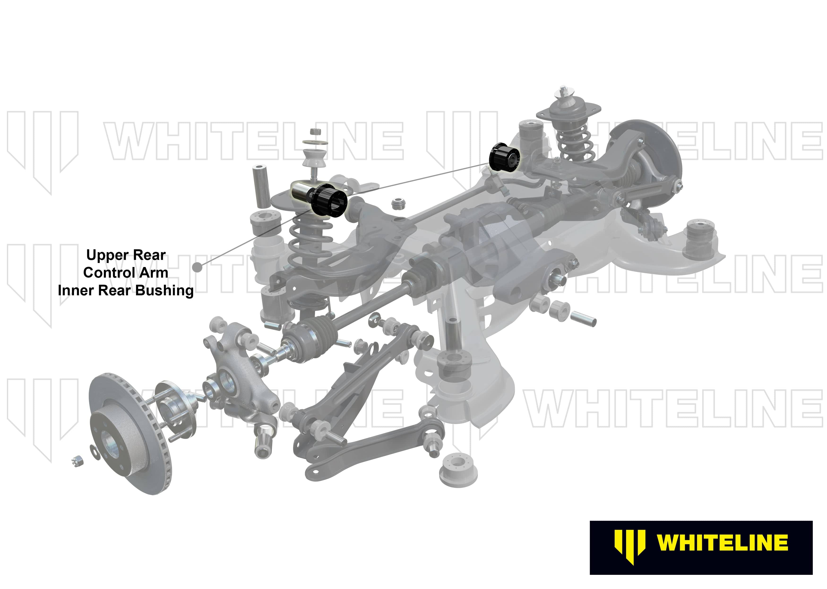 Whiteline 10 x 16 x 26 cm Rear Control Arm Upper Rear - Bushing Kit to Suit BMW 1, 2, 3 and 4 Series SR