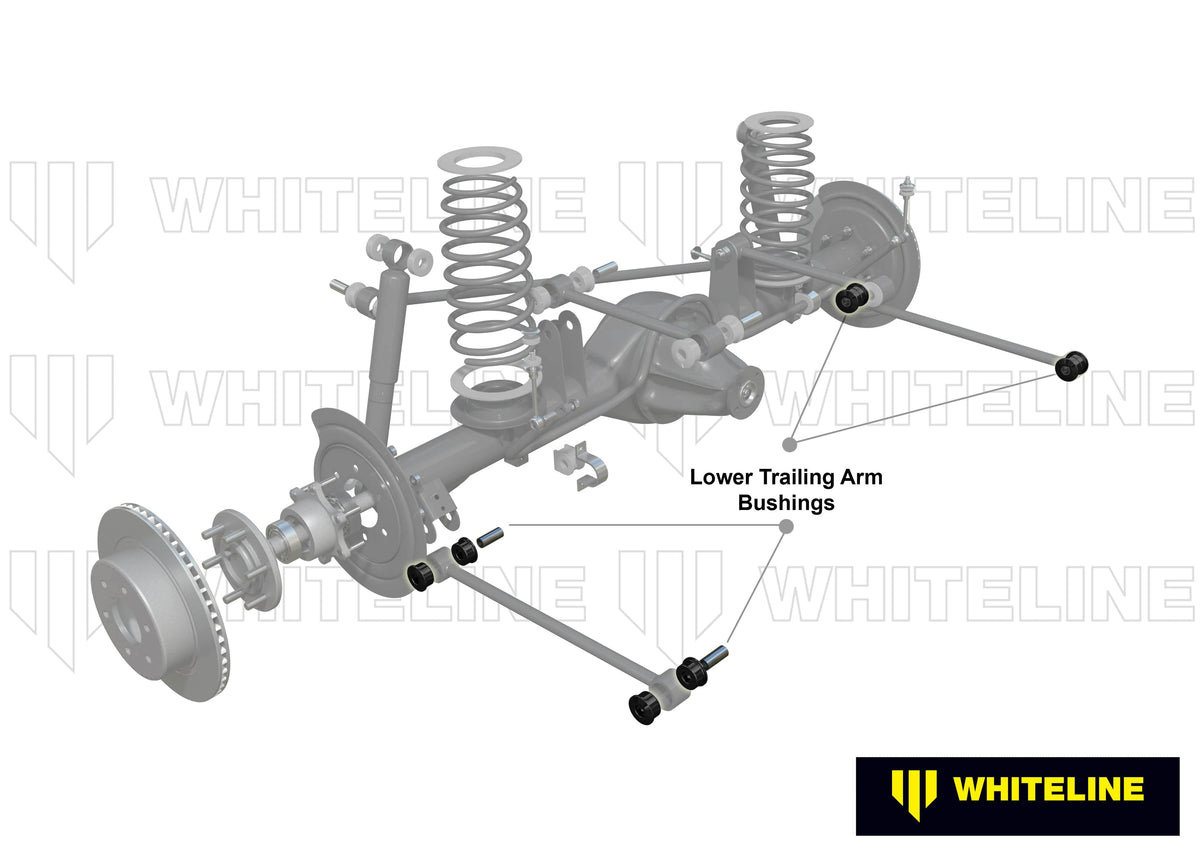 Whiteline 10 x 16 x 26 cm Rear Trailing Arm - Bushing Kit to Suit Toyota Celica, Corona, Cressida and Tarago SR