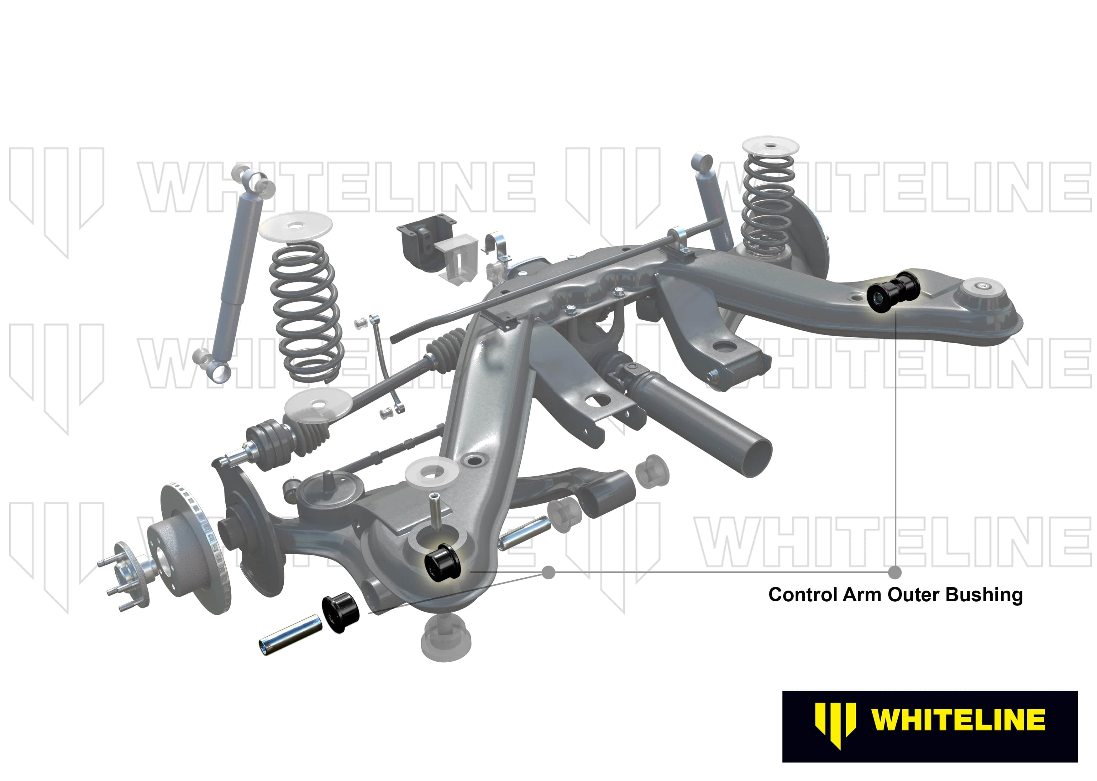 Whiteline 10 x 16 x 26 cm / Single bolt design - 3deg camber adjustment Rear Camber Kit - Single Bolt Design 3deg to Suit Holden Commodore VN-VZ and HSV SR