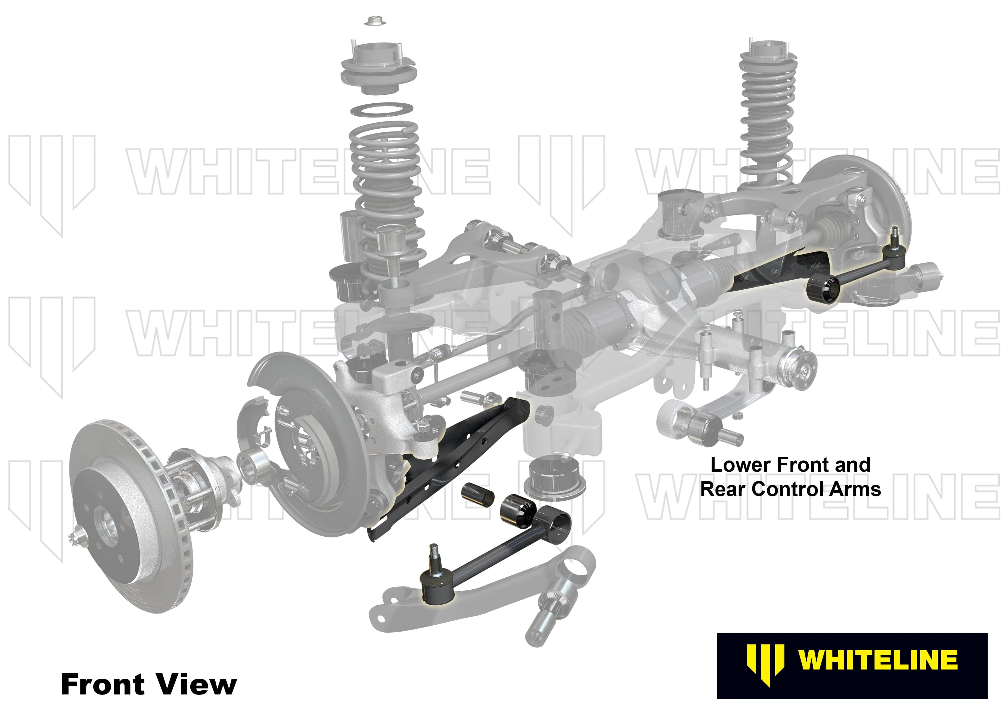 Whiteline 10 x 16 x 26 cm / Suits Whiteline KTA124 Rear Control Arm Lower Front and Rear - Arm Service Kit to Suit Whiteline Control Arms KTA124 SR