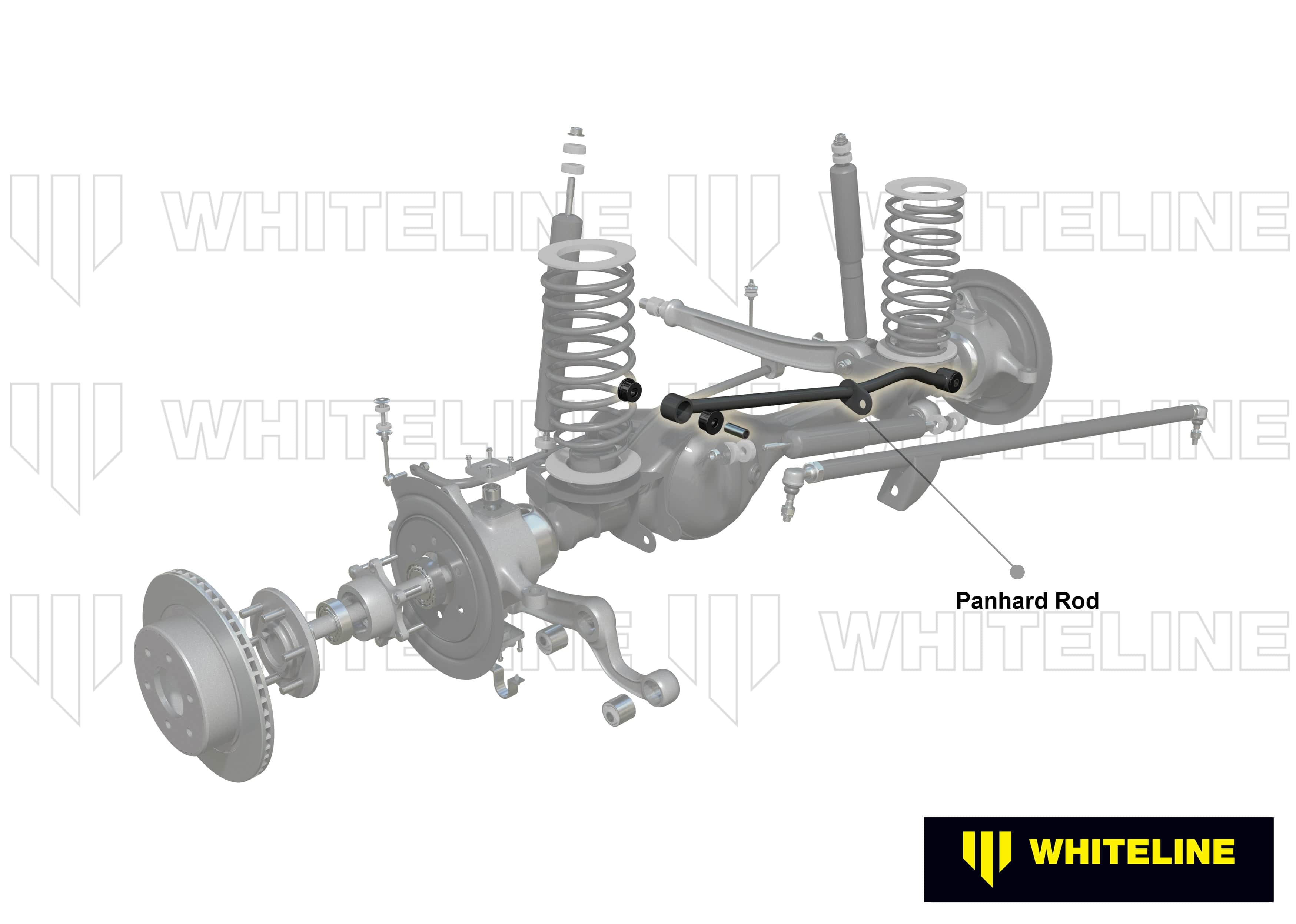 Whiteline 100 x 20 x 10 cm / Heavy duty off-car adjustable - suits models 02/2000 - on - includes new spherical bearing Front Panhard Rod to Suit Nissan Patrol GU Wagon SR