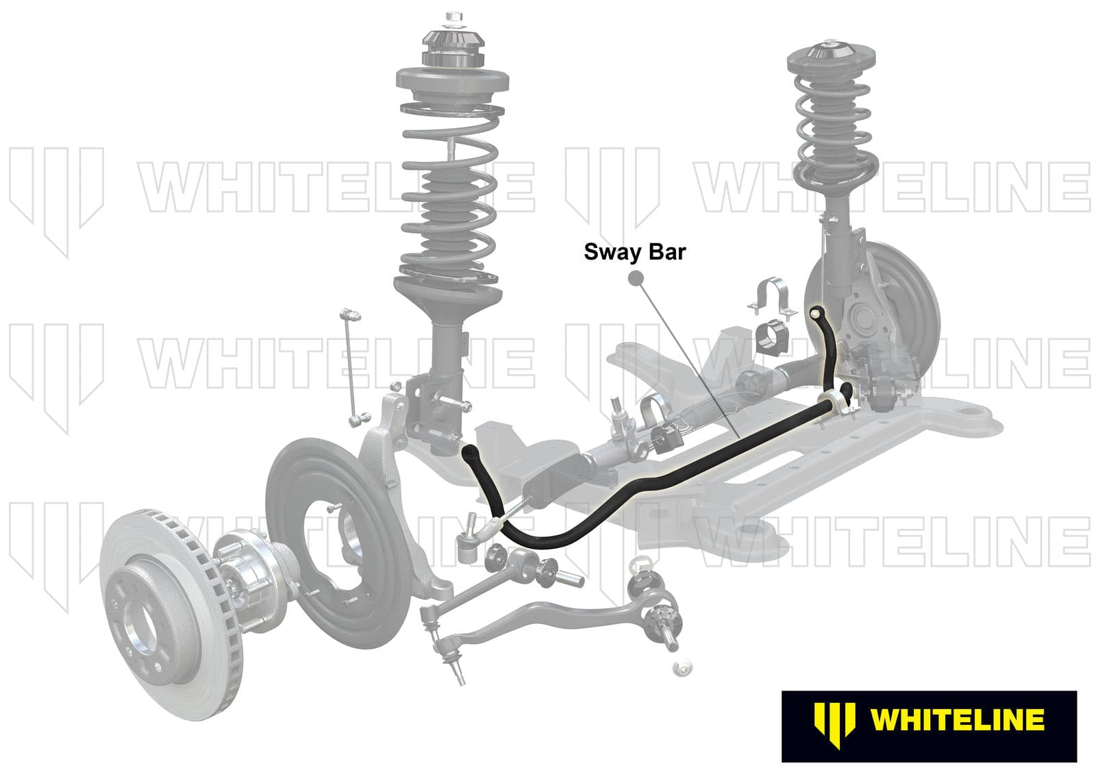 Whiteline 110 x 20 x 10 cm Front Sway Bar - 27mm Non Adjustable to Suit BMW 1 Series E80, 3 Series E90 SR