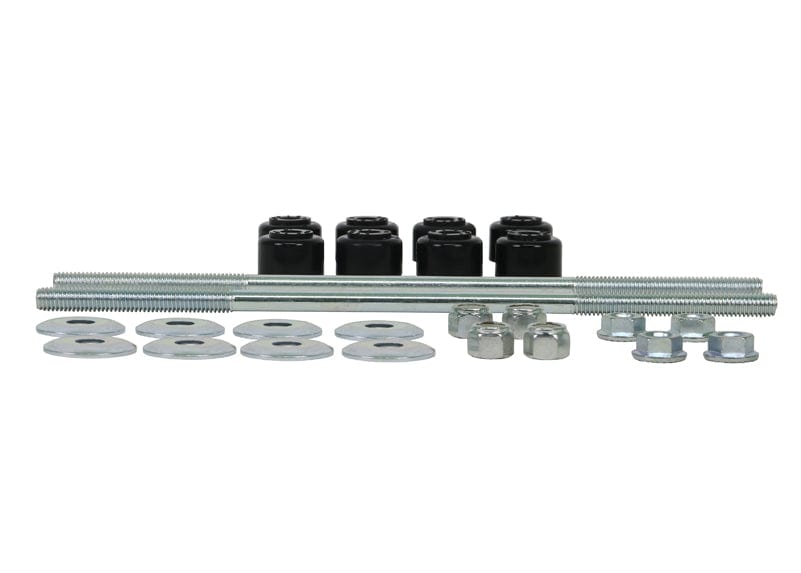 Whiteline 12 x 5 x 41 cm / 280mm - Links, Nuts, Washers and Bushings Universal Sway Bar Link - Treaded Rod and Bushings style - 280mm With Bushings SR