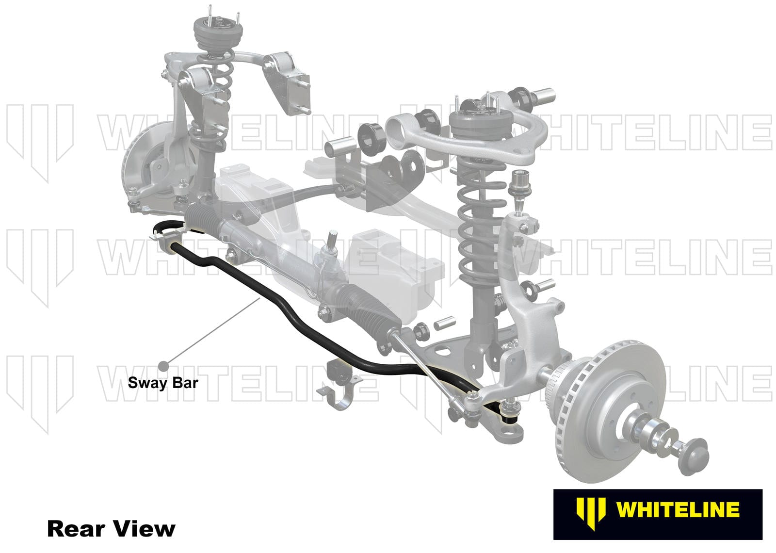 Whiteline 120 x 20 x 10 cm Front Sway Bar - 24mm 2 Point Adjustable to Suit Mazda MX-5 NB SR