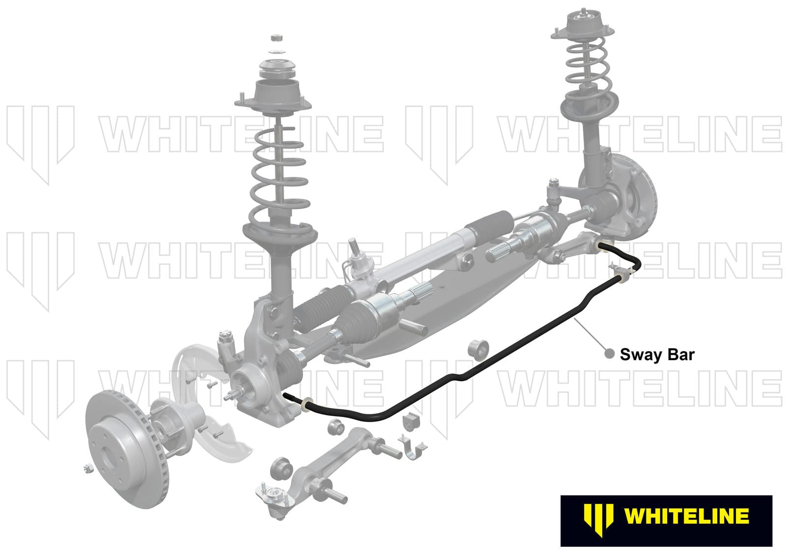 Whiteline 120 x 20 x 10 cm / MOTORSPORT Front Sway Bar - 24mm Non Adjustable to Suit Mazda RX-2, RX-3 SR