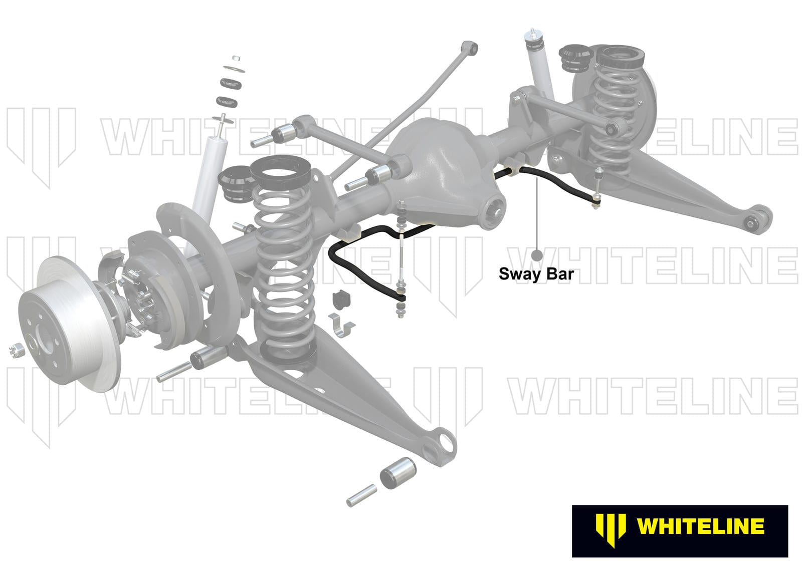 Whiteline 120 x 20 x 10 cm Rear Sway Bar - 22mm 4 Point Adjustable to Suit Holden Commodore VB-VP and HSV SR