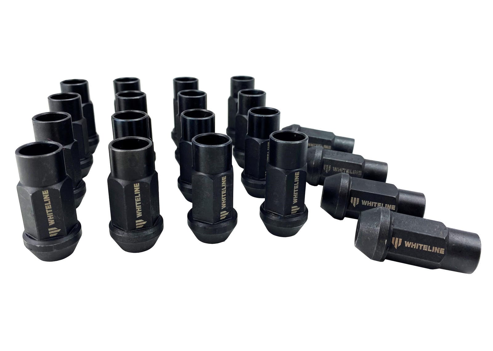Whiteline 17 x 20 x 10 cm / M12x1.50 - set of 20 Whiteline Branded Wheel Nuts - M12x1.50 SR