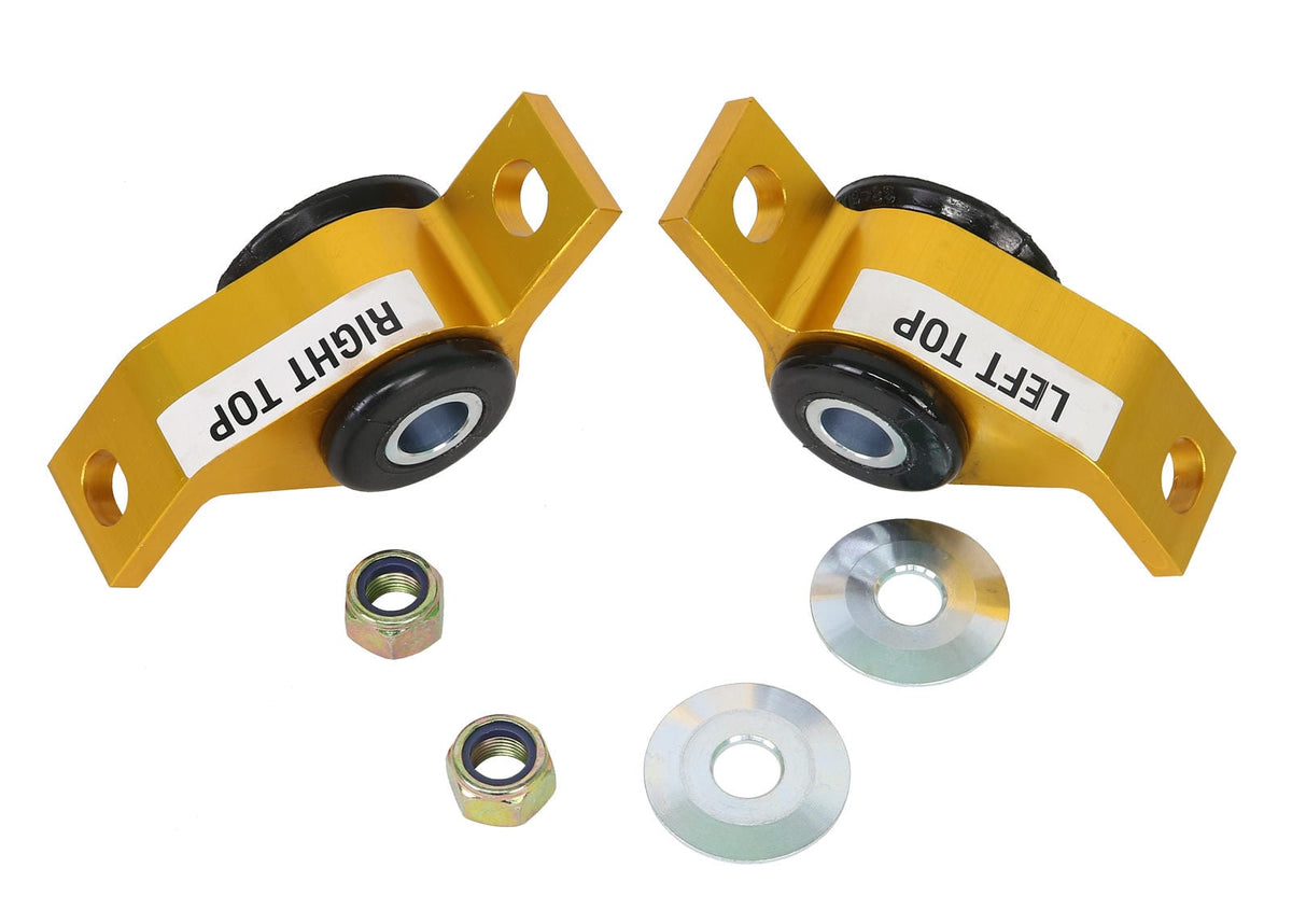Whiteline 18 x 20 x 10 cm / Performance Alignment - adds +0.5deg caster + anti-lift - includes housing Front Control Arm Lower - Inner Rear Bushing Double Offset Kit to Suit Subaru Impreza and Liberty SR