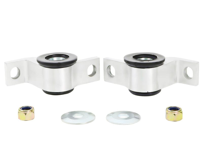 Whiteline 18 x 20 x 10 cm / Performance Alignment - MOTORSPORT option - adds +0.5deg caster + anti-lift - includes housing Front Control Arm Lower - Inner Rear Bushing Double Offset Kit to Suit Subaru Impreza and Liberty SR