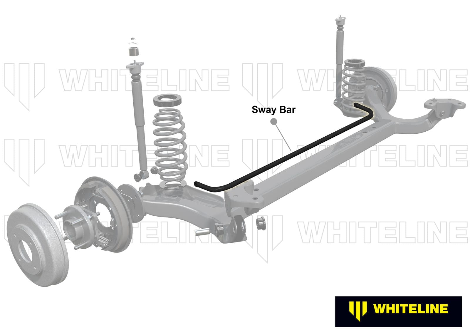 Whiteline 190 x 20 x 10 cm Rear Sway Bar - 22mm Non Adjustable to Suit Toyota Echo NCP10, 12, 13 SR