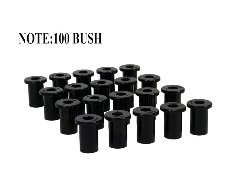 Whiteline 25 x 22 x 18 cm / OD=27.7, ID=16, L=48.9mm - bulk pack containing 100 loose bushings Rear Leaf Spring - Shackle Bushing Kit to Suit Mitsubishi Challenger, L300, Pajero and Triton SR