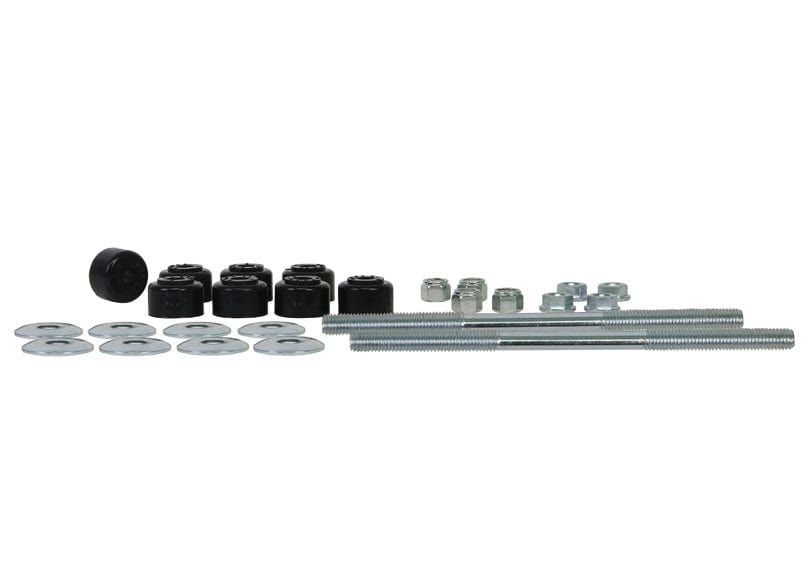 Whiteline 30 x 21 x 10 cm / 202mm - Links, Nuts, Washers and Bushings Universal Sway Bar Link - Treaded Rod and Bushings style - 202mm With Bushings SR