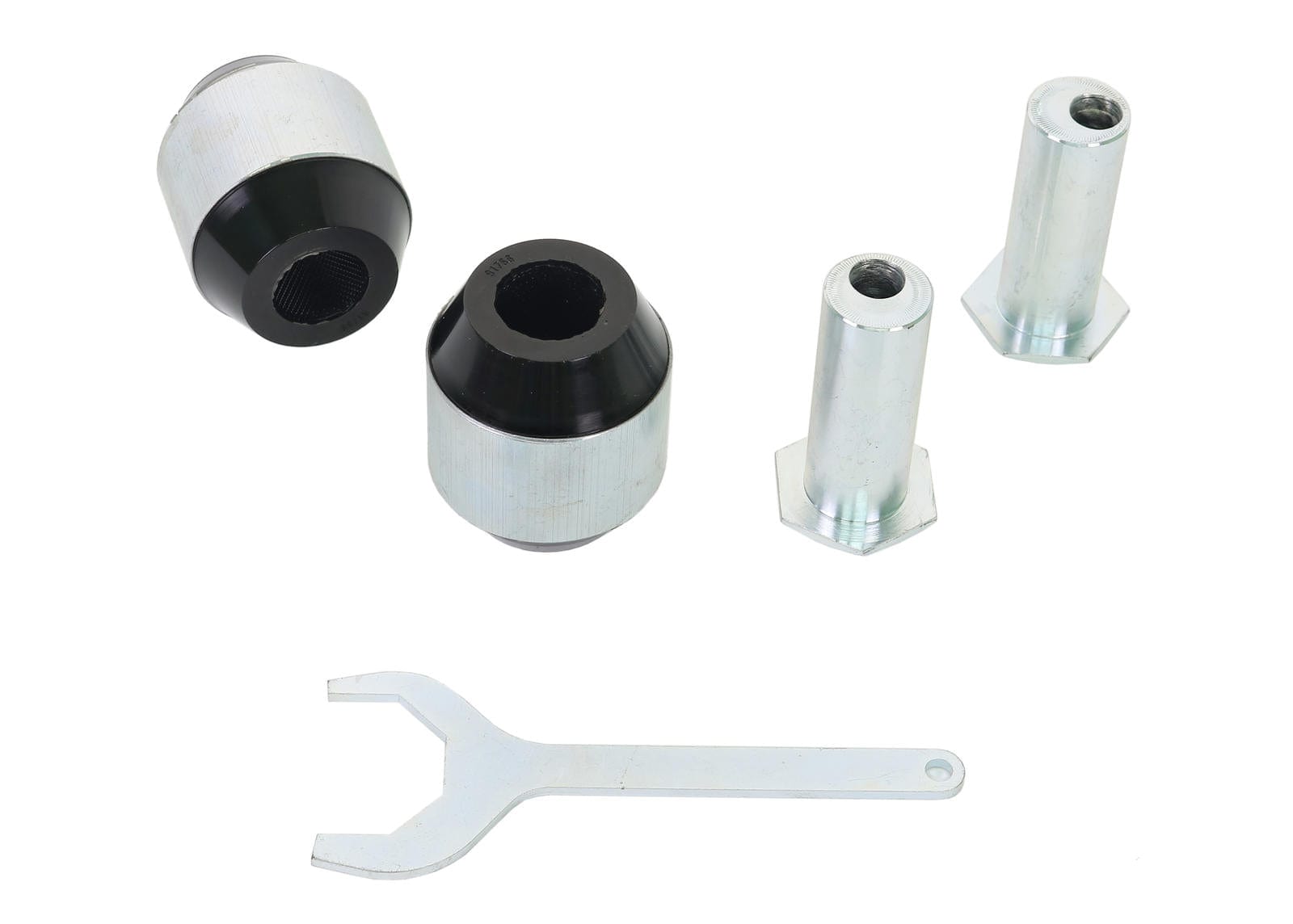 Whiteline 35 x 20 x 10 cm / Performance Alignment - adds +/-1.0deg caster Front Radius Arm Lower - Bushing Kit Double Offset to Suit Ford Mustang S550 FM, FN SR