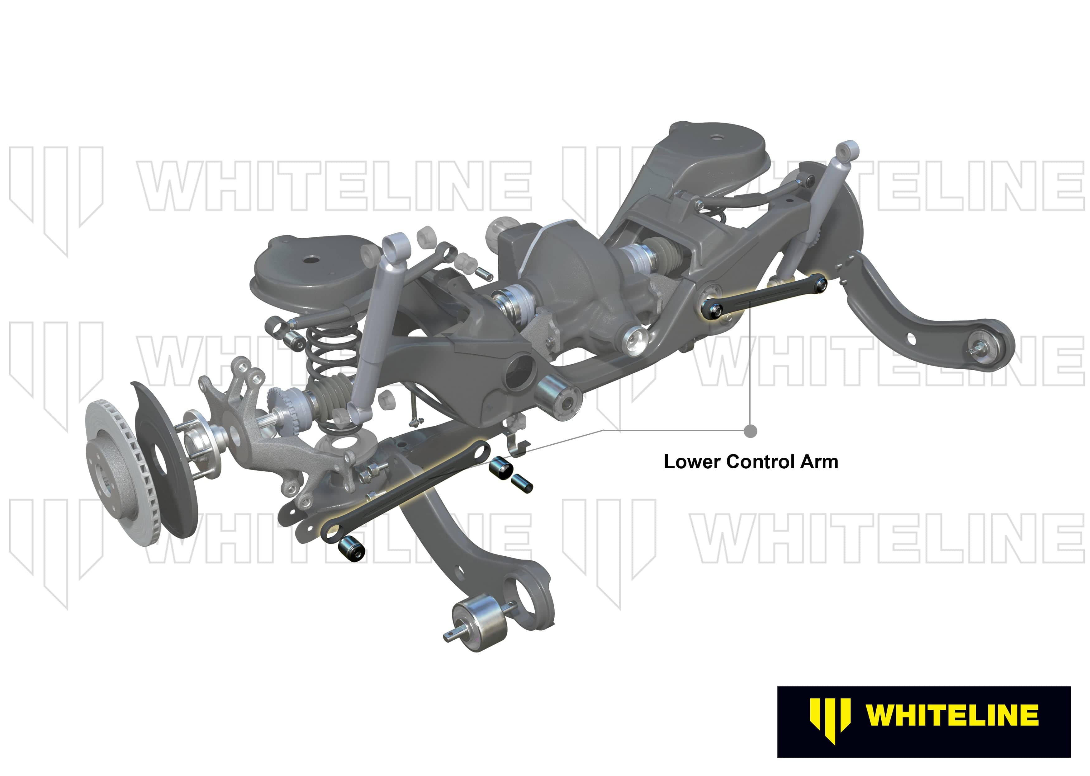 Whiteline 38 x 20 x 5 cm / Replacement Rear Control Arm Lower Front - Arm to Suit Ford Focus, Mazda3 and Volvo C30, S40 SR