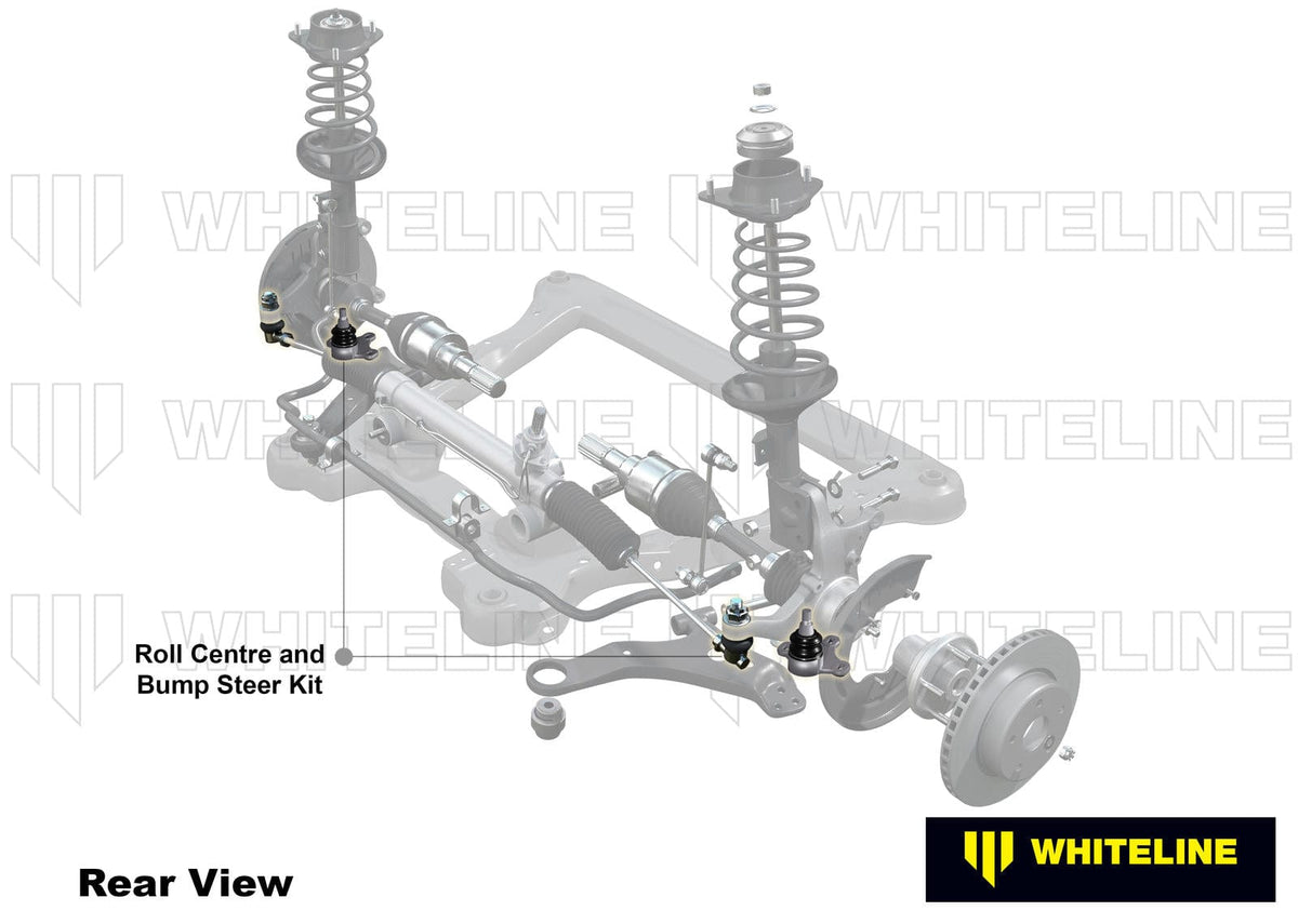 Whiteline 39 x 20 x 6 cm Front Roll Centre/Bump Steer - Correction Kit to Suit Subaru Forester, Impreza, Levorg, Liberty and Outback SR