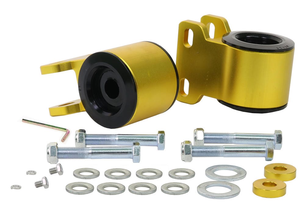 Whiteline 39 x 32 x 12 cm / Performance Alignment - adds +0.5deg caster + anti-lift - includes housing Front Control Arm Lower - Inner Rear Bushing Double Offset Kit to Suit Ford Focus, Mazda3 and Volvo C30, S40 SR