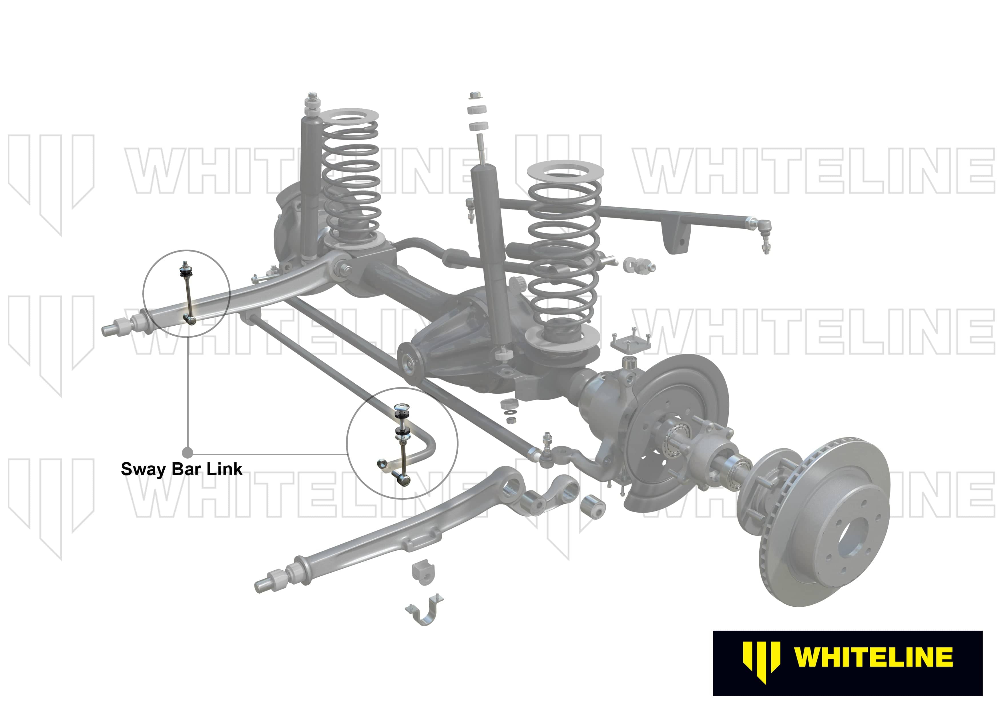 Whiteline 40 x 20 x 10 cm / 130-155mm - horizontal/vertical heavy duty ball joints - 10mm/ 12mm ball stud Front Sway Bar Link to Suit Nissan Patrol GU SR