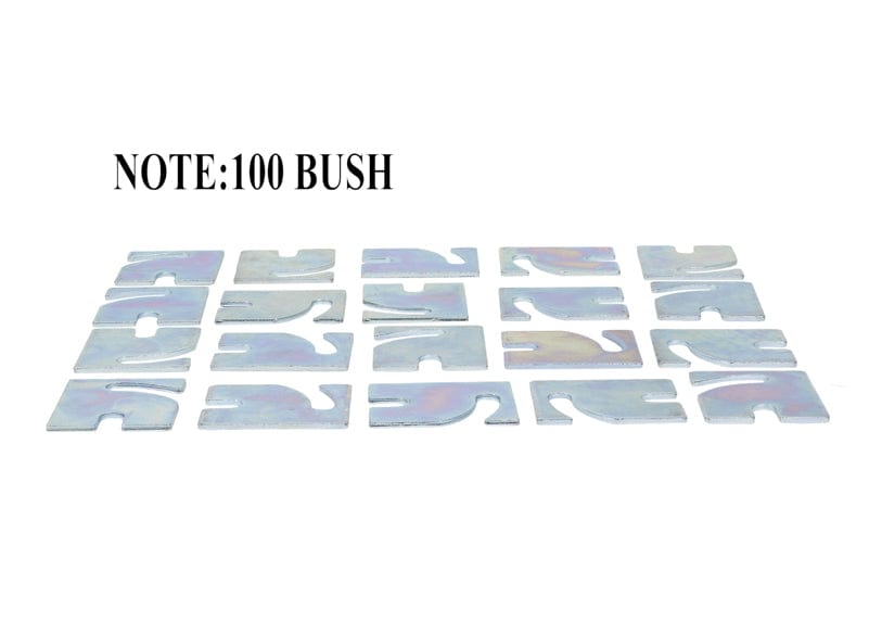 Whiteline 40 x 20 x 10 cm / 3.0mm x 100 - bulk shim pack Alignment Shim Pack 3.0mm x 100 to Suit Ford Falcon/Fairlane AU-FGX and FPV SR