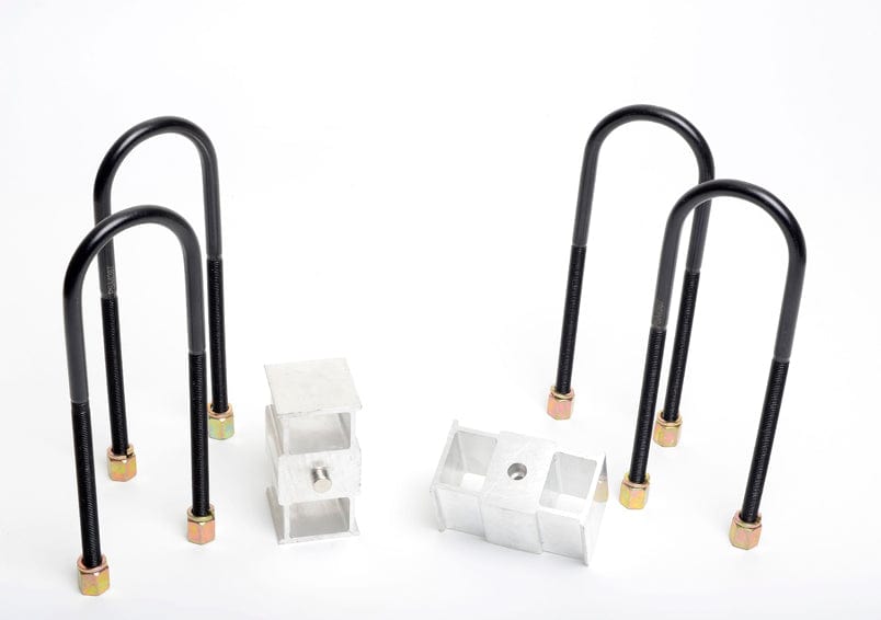 Whiteline 40 x 20 x 10 cm / Block = 63mm, Pin = 14mm, Hole = 14mm, U Bolt = M12x75mm Rear Lowering Block - Kit 2.5" to Suit Toyota, Foton and Mitsubishi SR