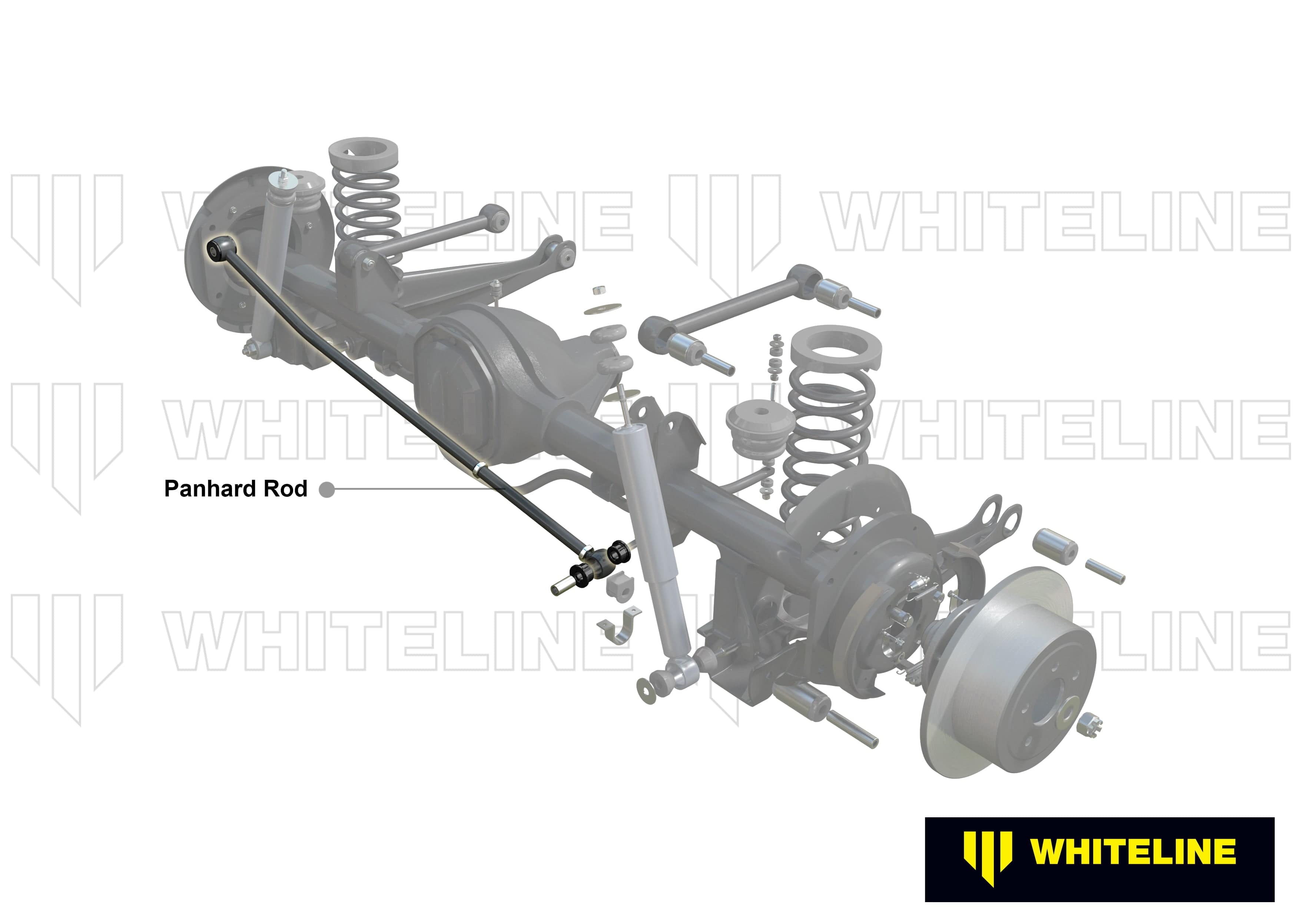 Whiteline 40 x 20 x 10 cm / Heavy duty on-car adjustable Rear Panhard Rod to Suit Holden VB-VS, HSV and Gemini SR