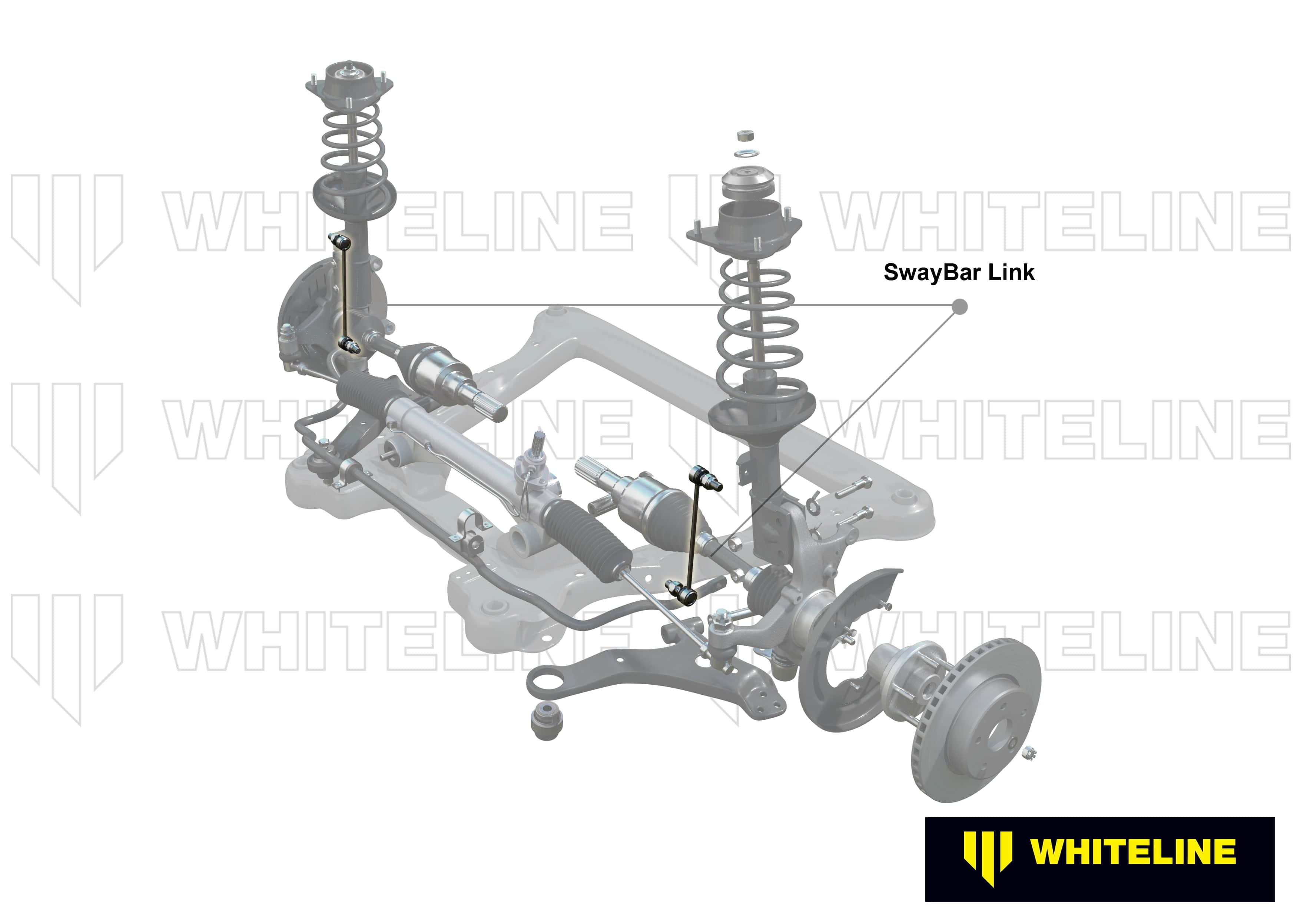 Whiteline 5 x 12 x 42 cm / 197mm - horizontal 152deg opposed ball joints Front Sway Bar Link to Suit Hyundai Getz TB SR