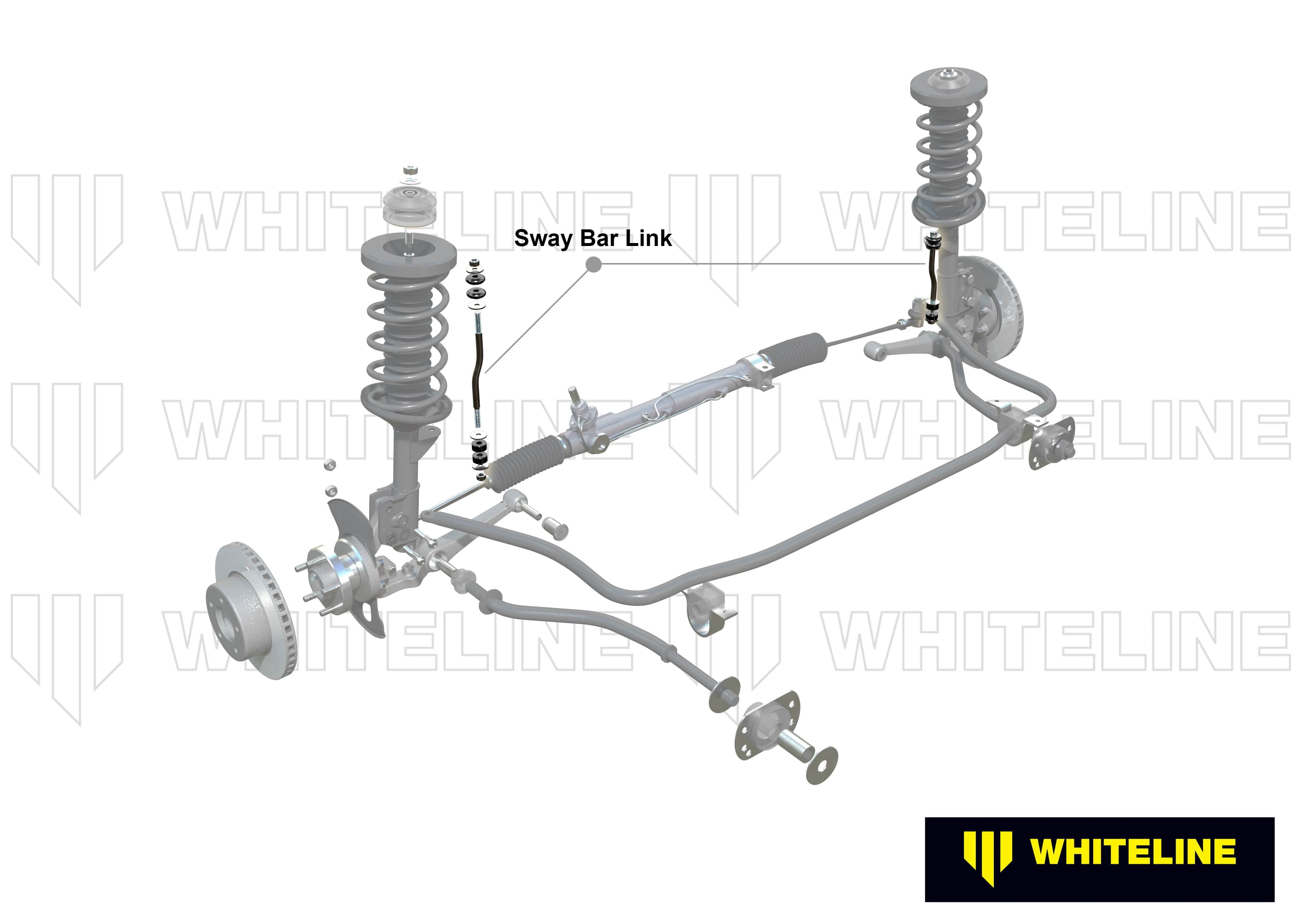 Whiteline 5 x 12 x 42 cm / 210mm - horizontal 67.5deg opposed ball joints Front Sway Bar Link to Suit Holden Commodore VZ SR
