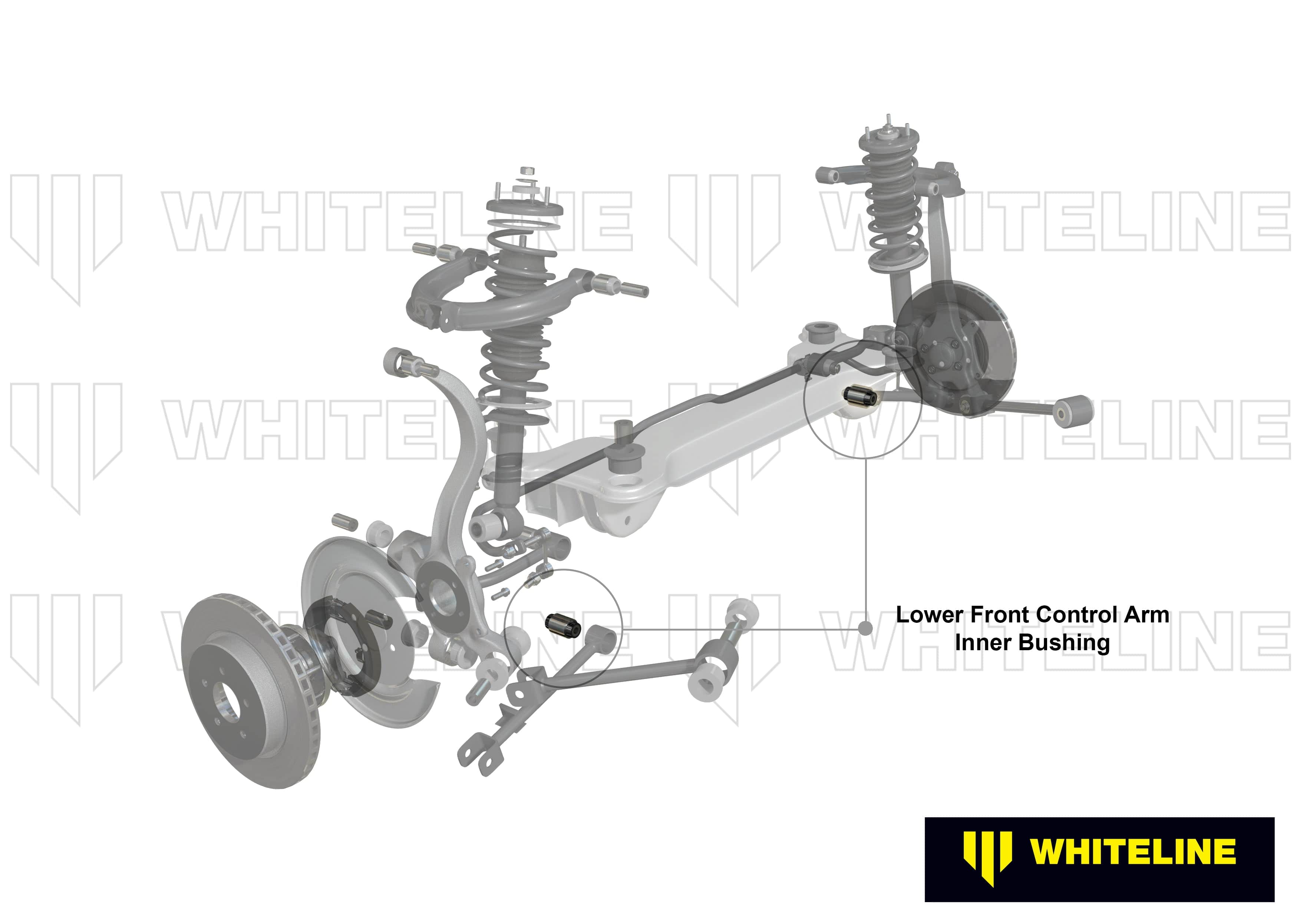 Whiteline 6 x 14 x 20 cm / 32mm OD Rear Control Arm Lower Front - Inner Bushing Kit to Suit Lexus GS, IS and Toyota Altezza SR