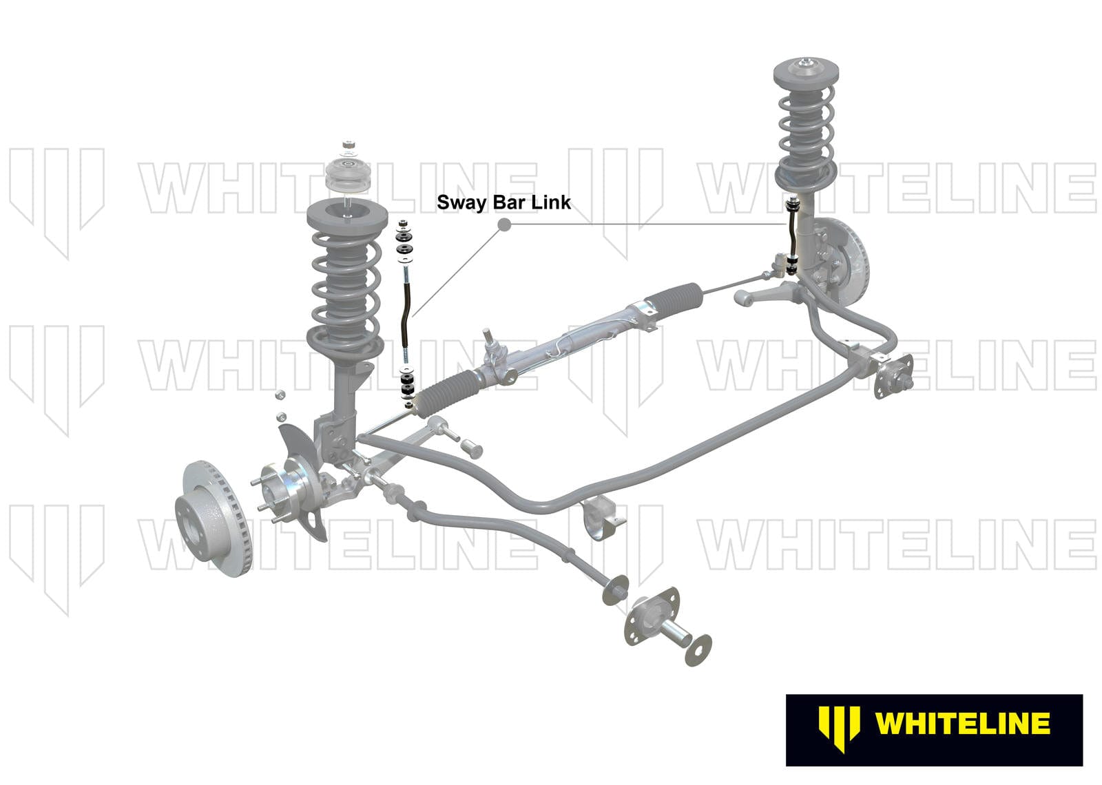 Whiteline 6 x 14 x 50 cm / 217mm - horizontal 100deg opposed ball joints Front Sway Bar Link to Suit Kia Rio BC SR