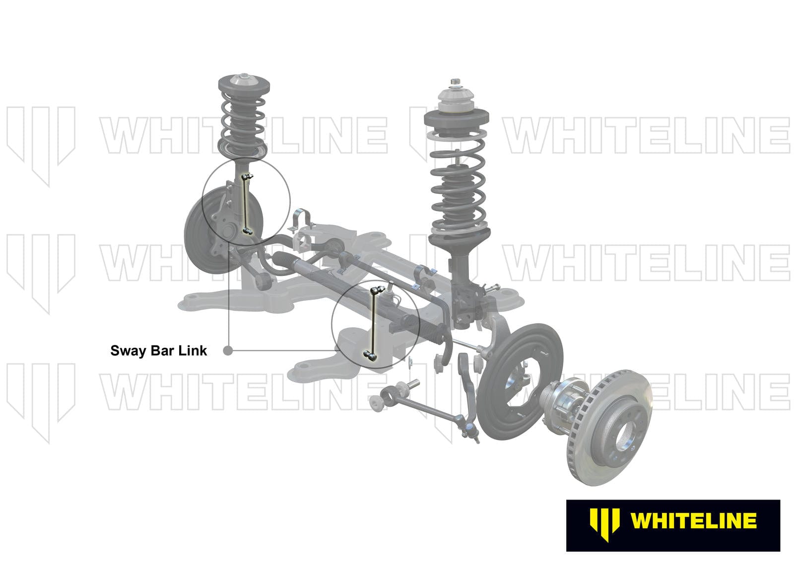 Whiteline 6 x 14 x 50 cm / 340mm - horizontal 90deg opposed ball joints Front Sway Bar Link to Suit BMW 3 Series E90 and X1 E84 SR