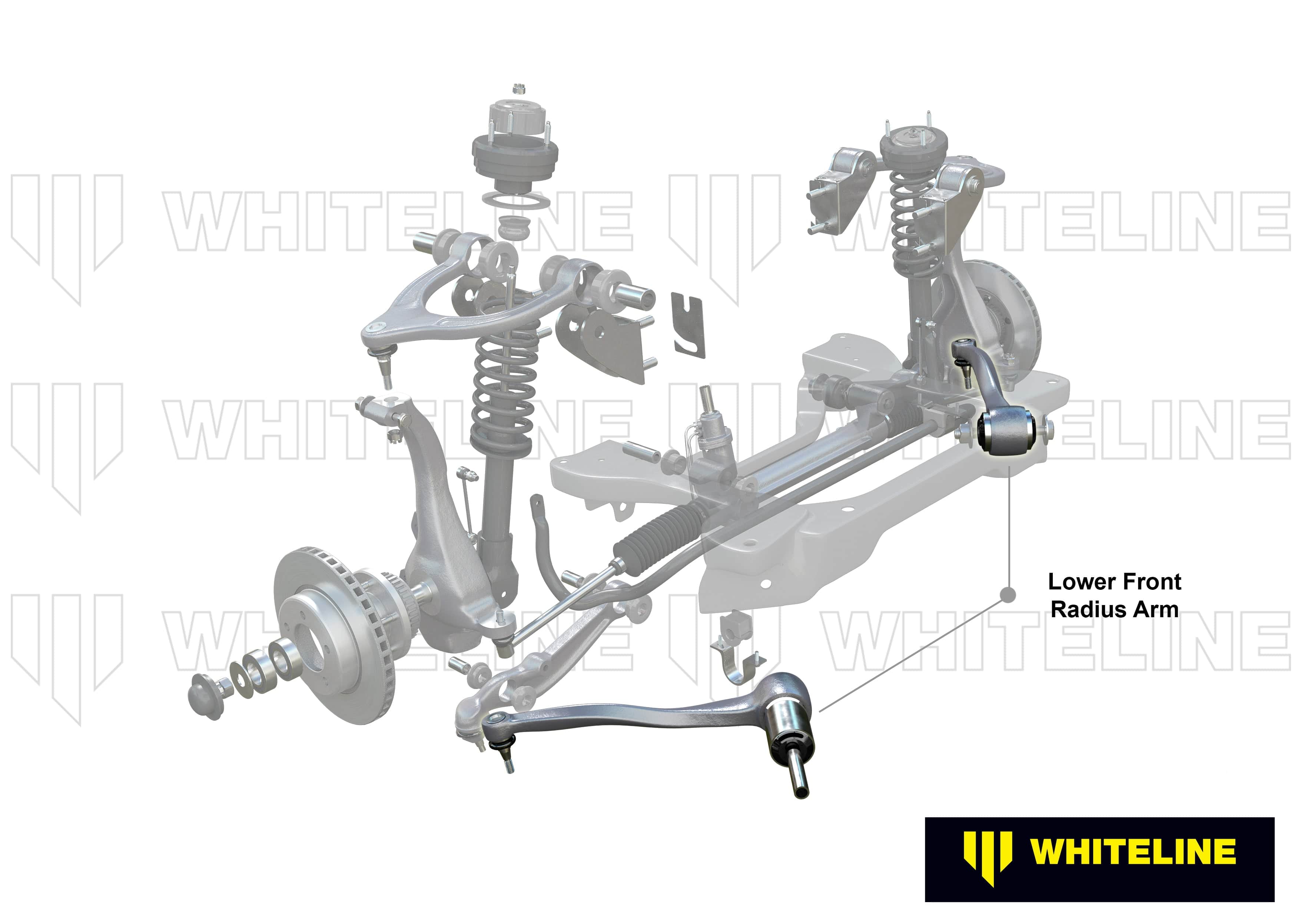 Whiteline 60 x 20 x 10 cm / Replacement Front Radius Arm Lower - Arm Right to Suit Ford Falcon FG, FGX and FPV SR