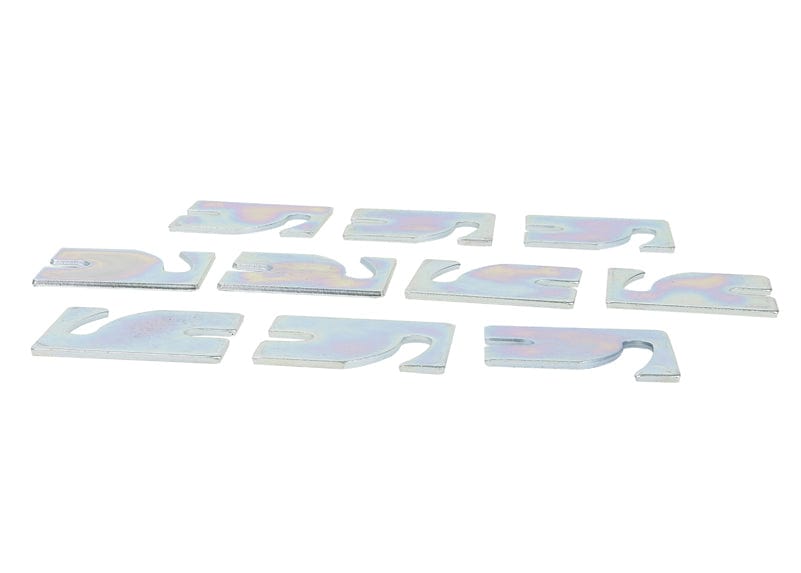 Whiteline 7 x 14 x 20 cm / 3.0mm x 10 - bulk shim pack Alignment Shim Pack 3.0mm x 10 to Suit Ford Falcon/Fairlane AU-FGX and FPV SR