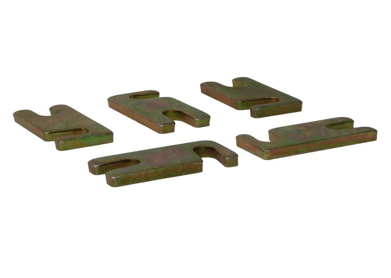 Whiteline 7 x 14 x 20 cm / 6.0mm x 5 - bulk shim pack Alignment Shim Pack 6.0mm x 5 to Suit Ford Falcon/Fairlane EA-EL and Territory SX-SZ SR