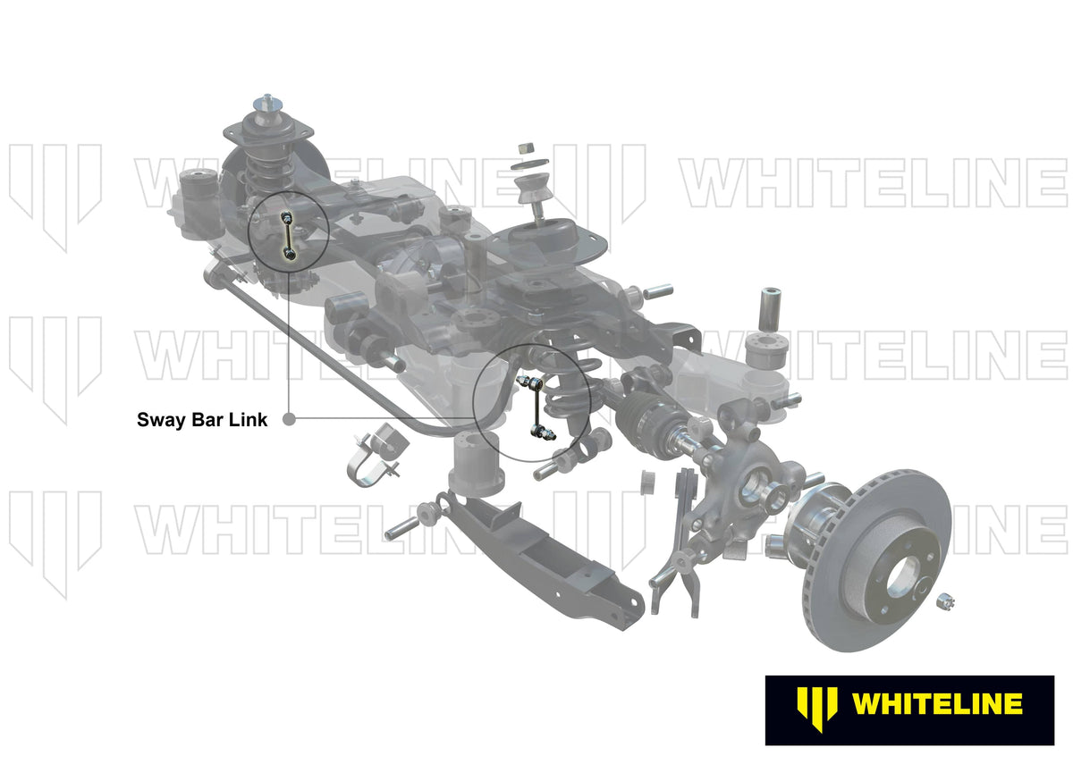 Whiteline 7 x 14 x 20 cm / Adjustable extra heavy duty Universal Sway Bar Link - Adjustable Ball Style - 12mm Ball Stud 115-135mm SR