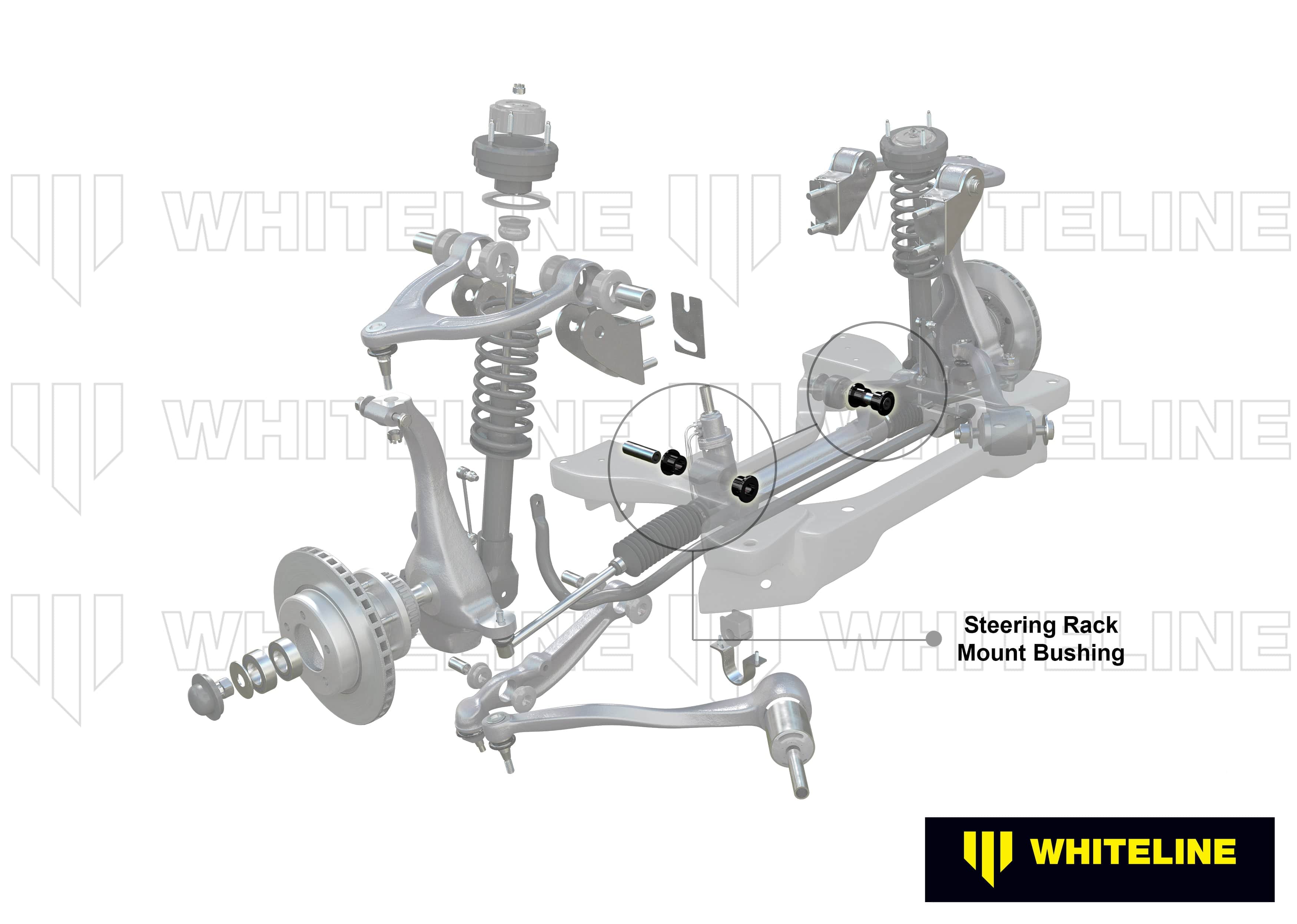 Whiteline 7 x 14 x 20 cm / Bump steer correction - excludes electric power steering models Front Bump Steer - Correction Kit to Suit Chrysler 300C and Dodge Challenger, Charger SR